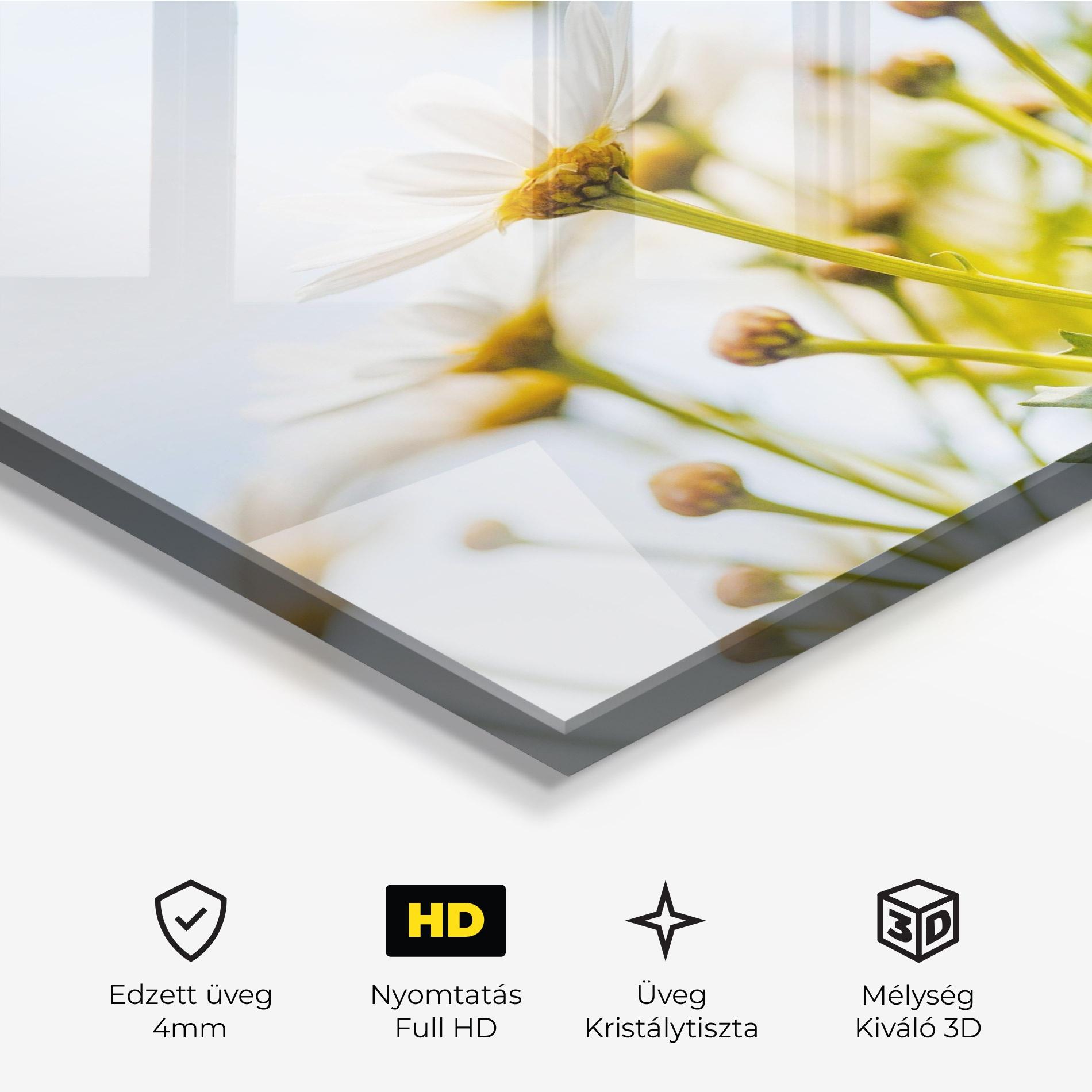 Üvegkép Dreamy Daisy mockup 3