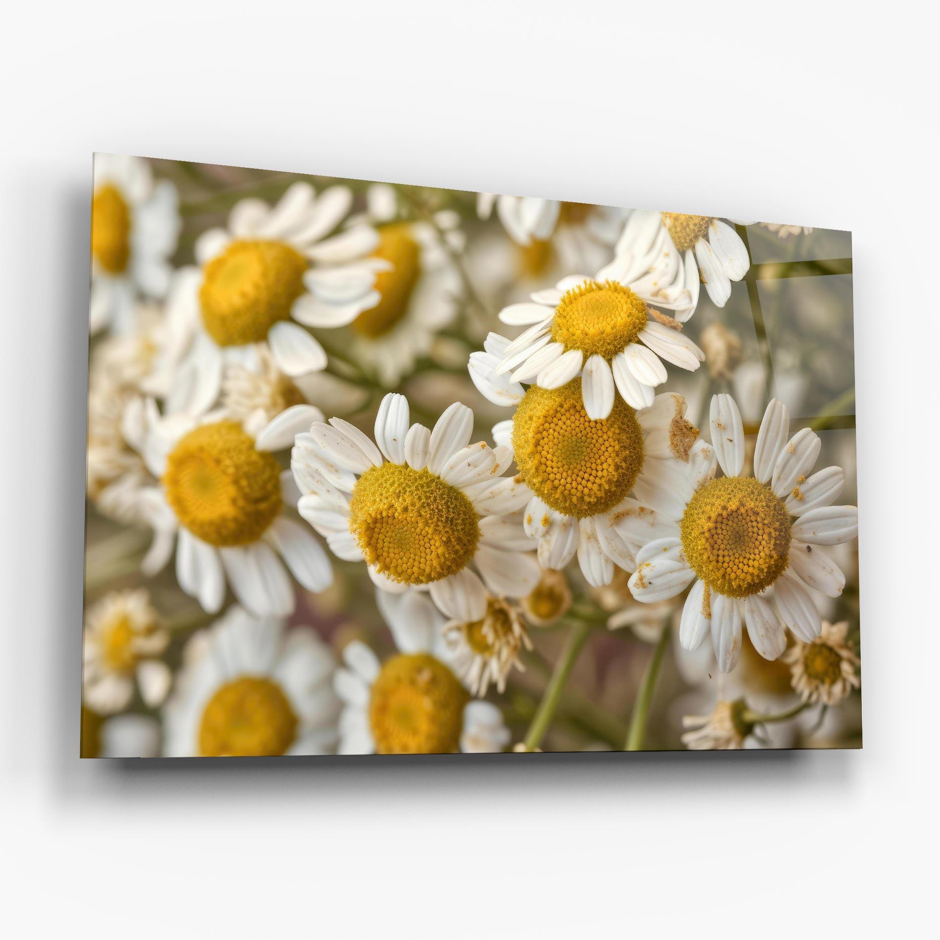 Üvegkép Daisy Wall mockup 6
