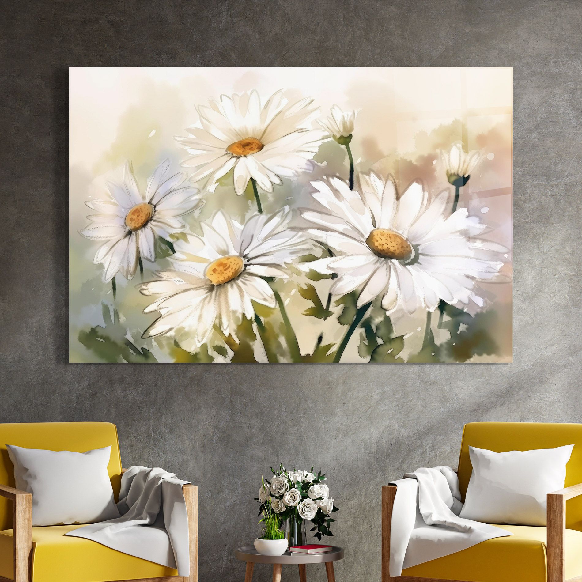 Daisy Painting mockup 4