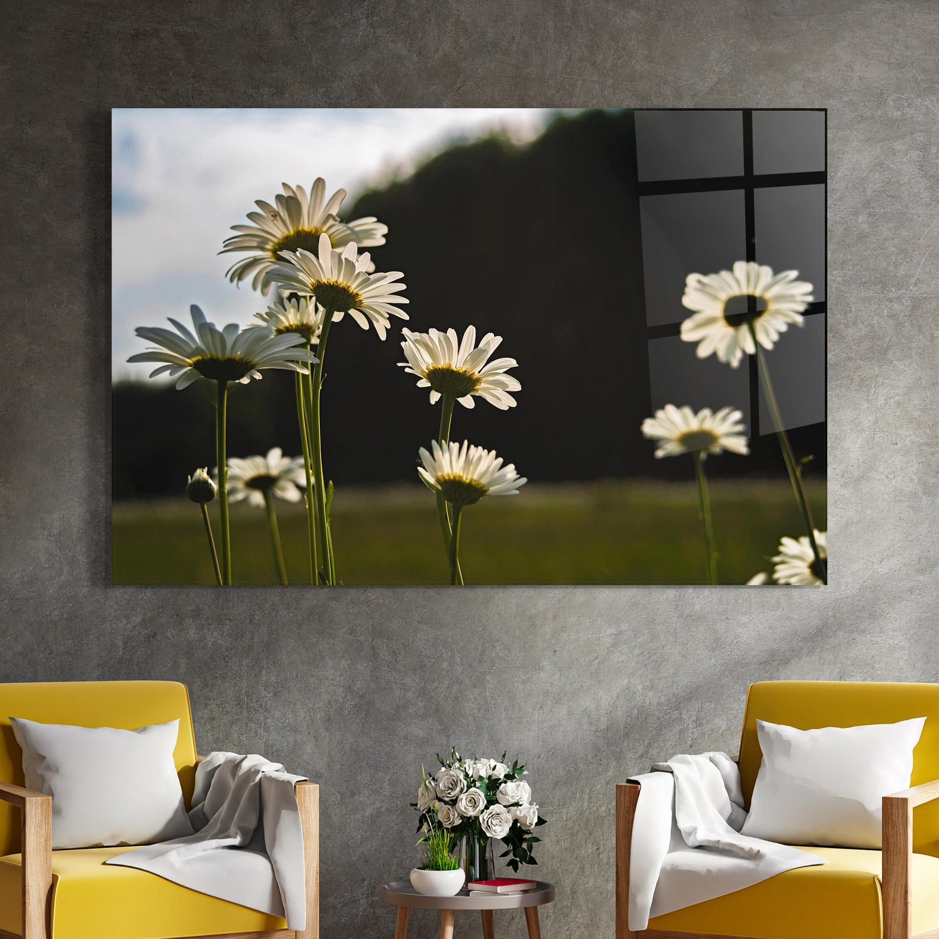 Üvegkép Wild Daisy mockup 4