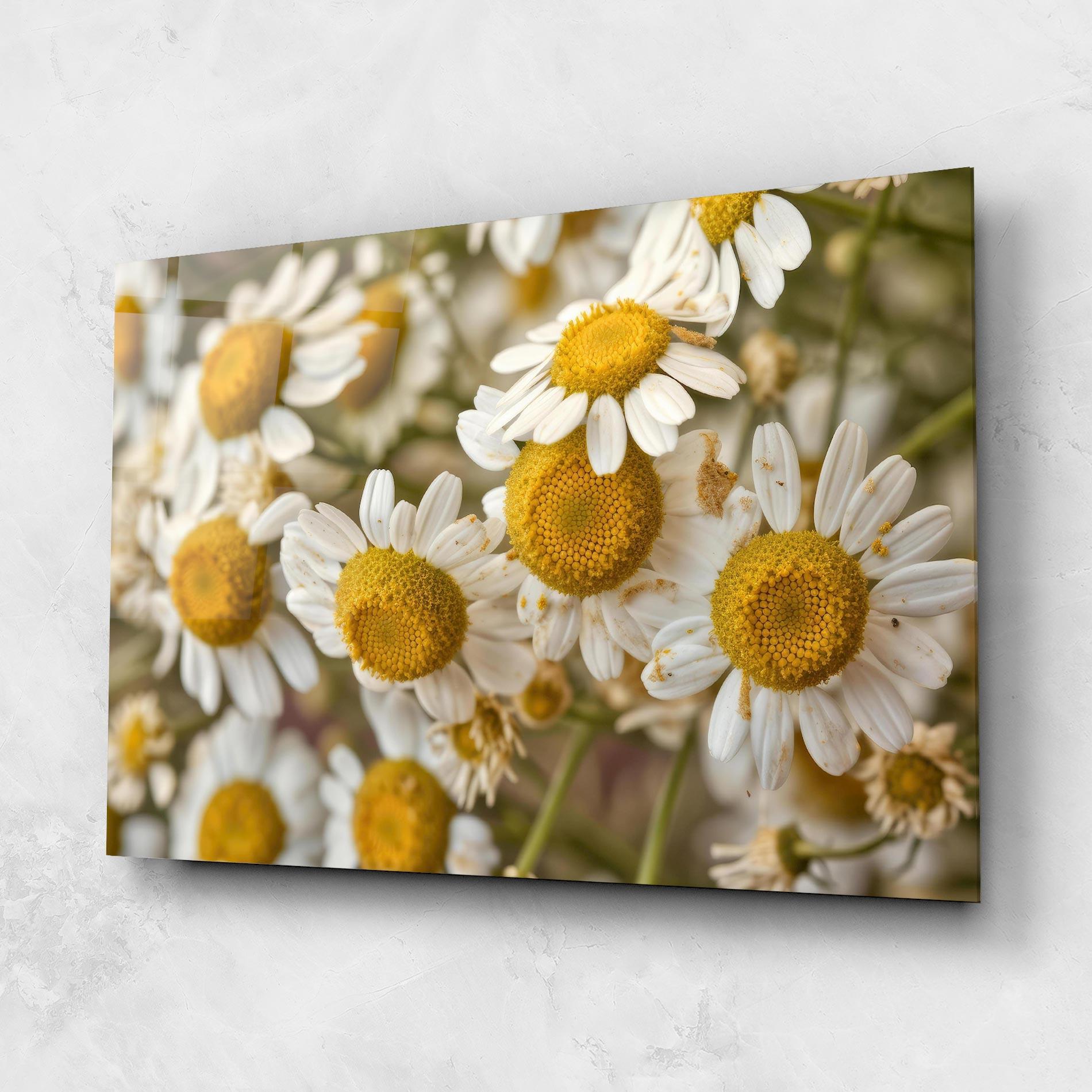 Üvegkép Daisy Wall mockup 1
