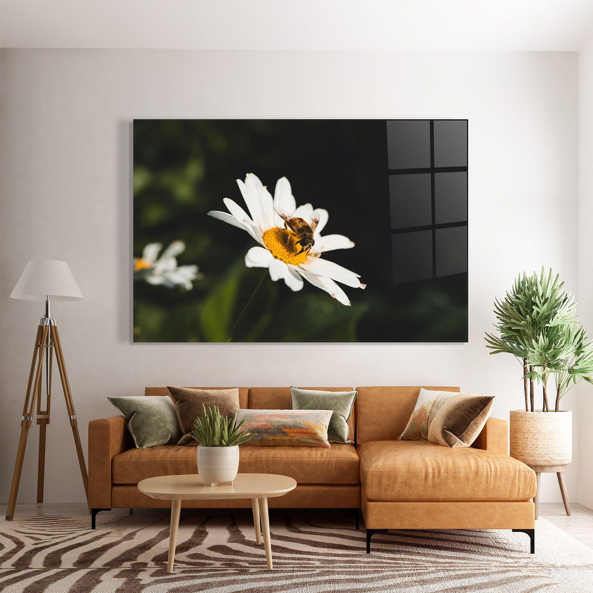 Bee Flying On Daisy mockup 7