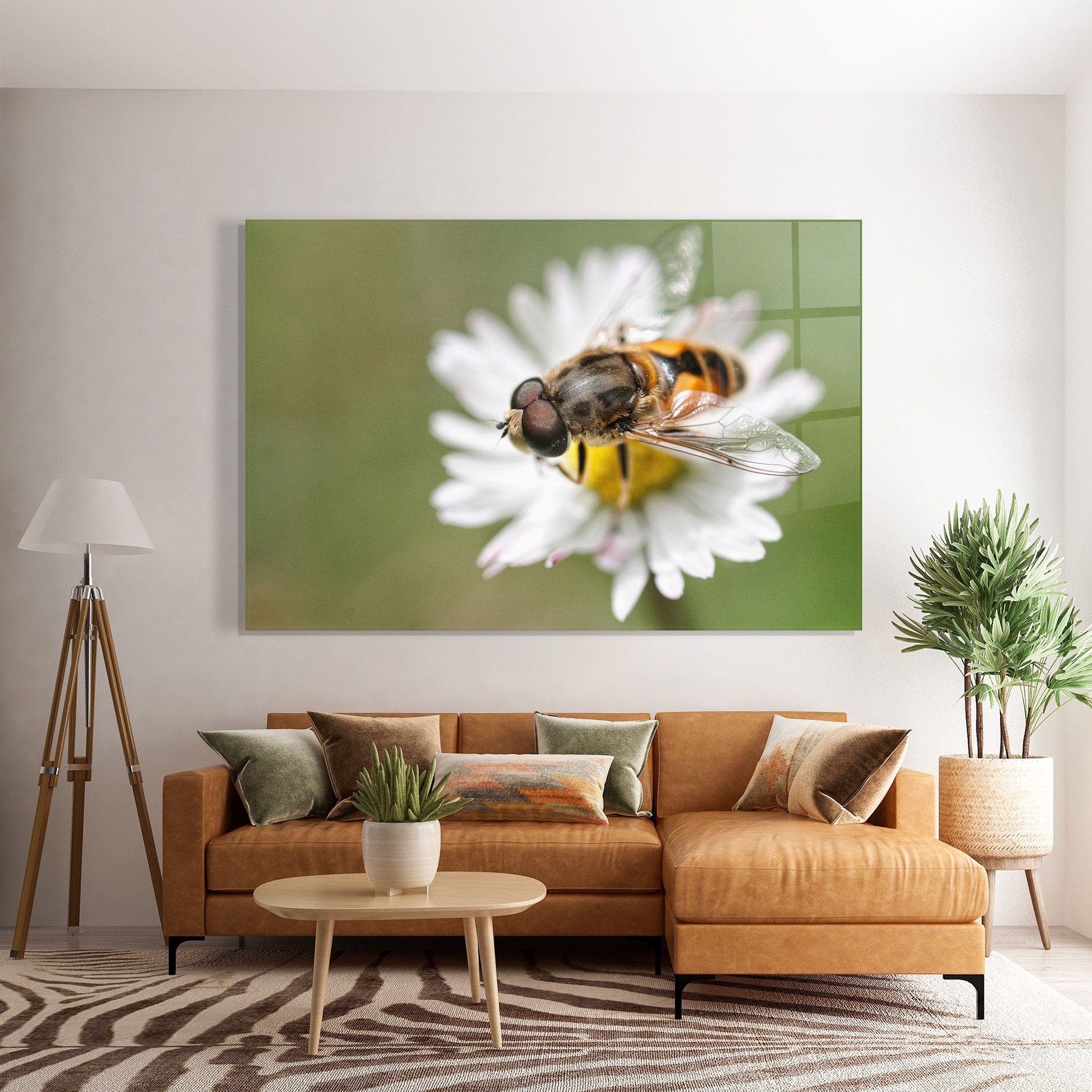 Bee On Small Daisy mockup 7