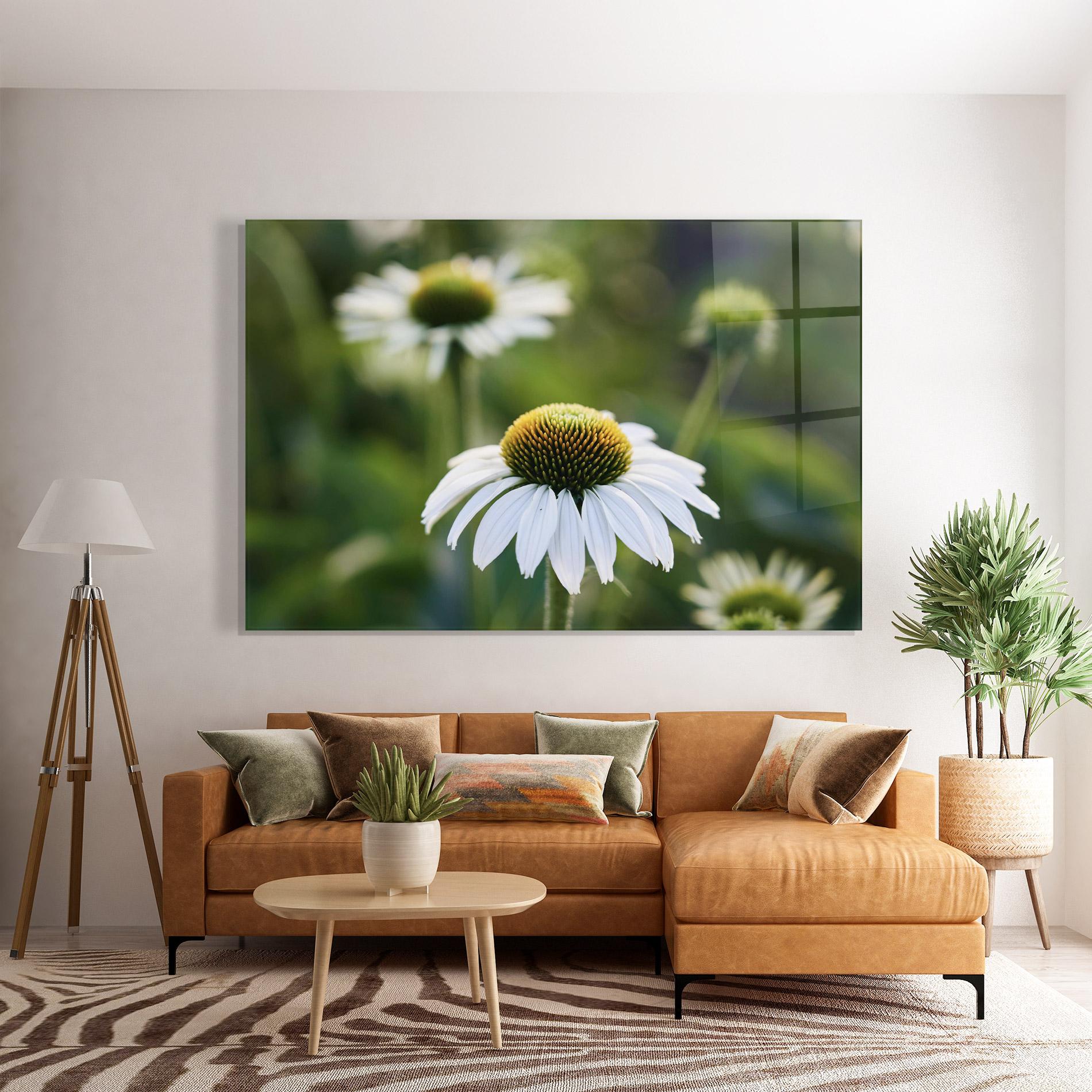 Üvegkép Small Green Daisy mockup 7