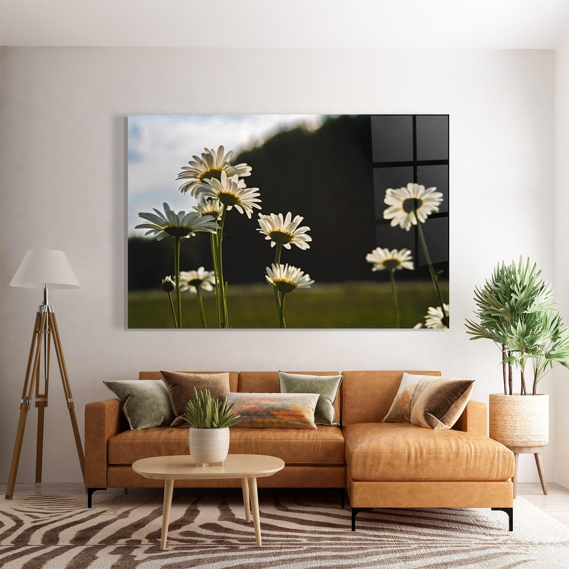 Üvegkép Wild Daisy mockup 7