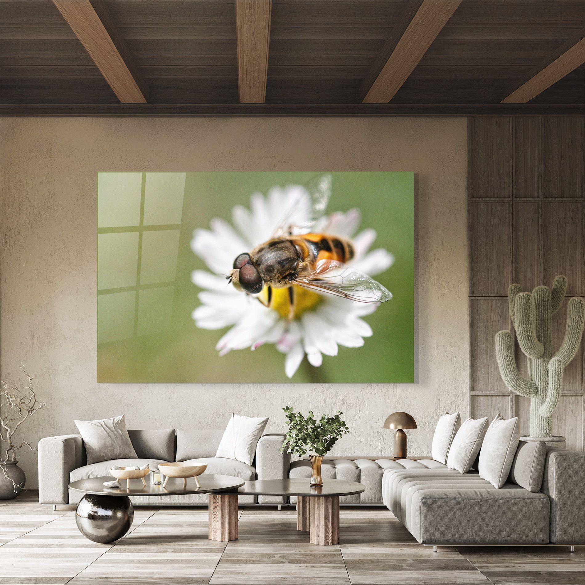 Bee On Small Daisy mockup 8