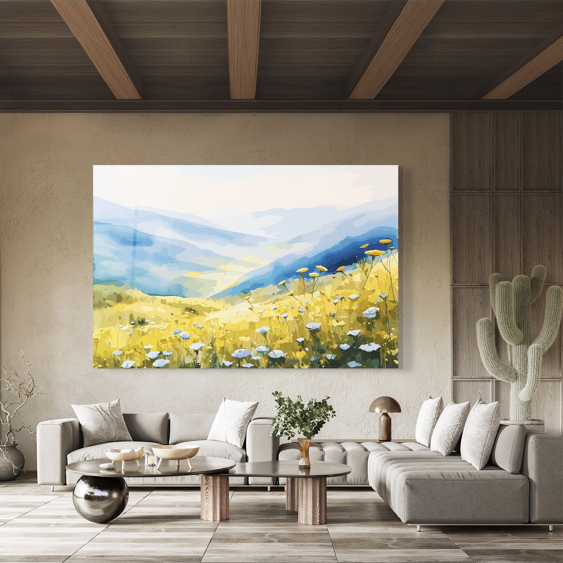 Daisy Field Art mockup 8