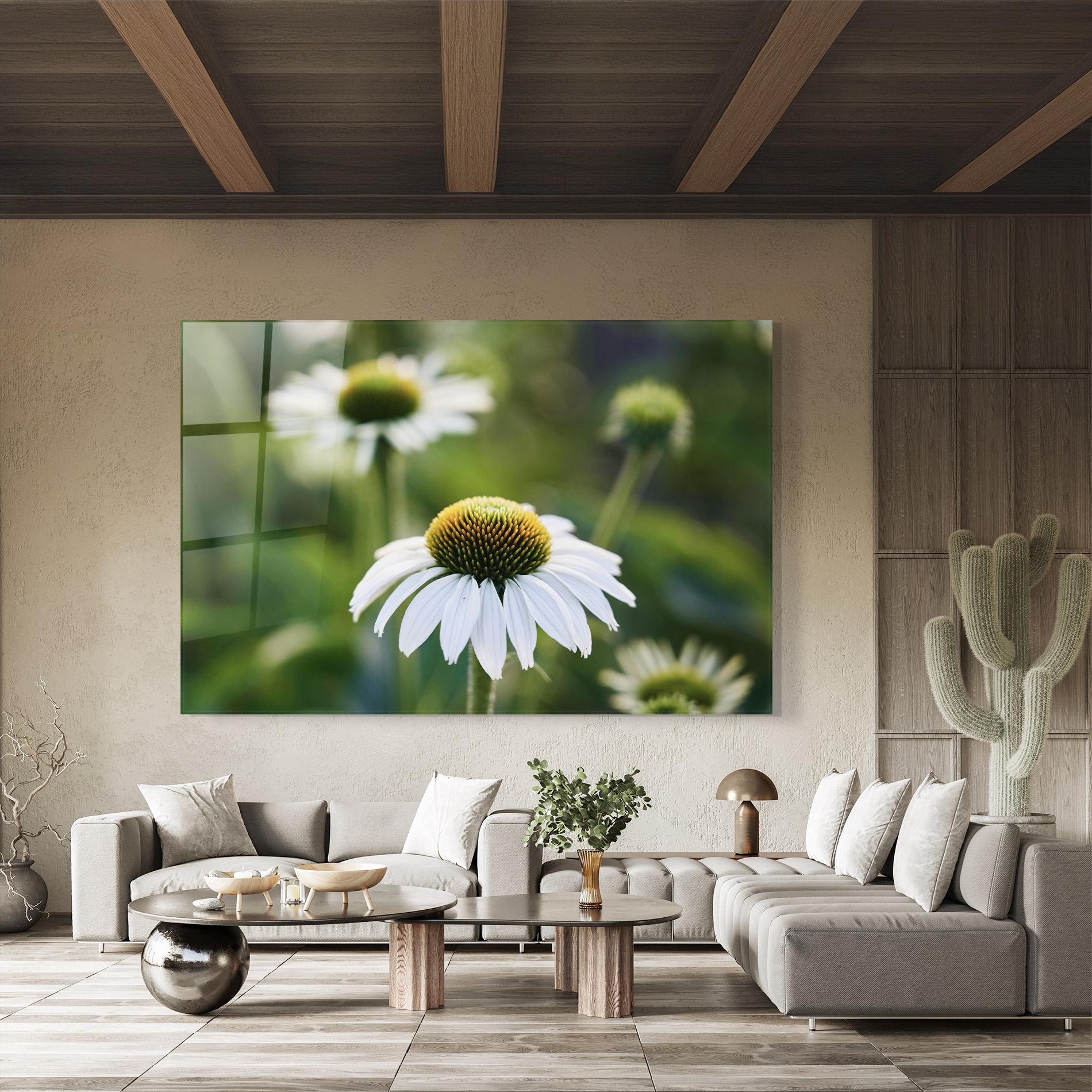 Üvegkép Small Green Daisy mockup 8