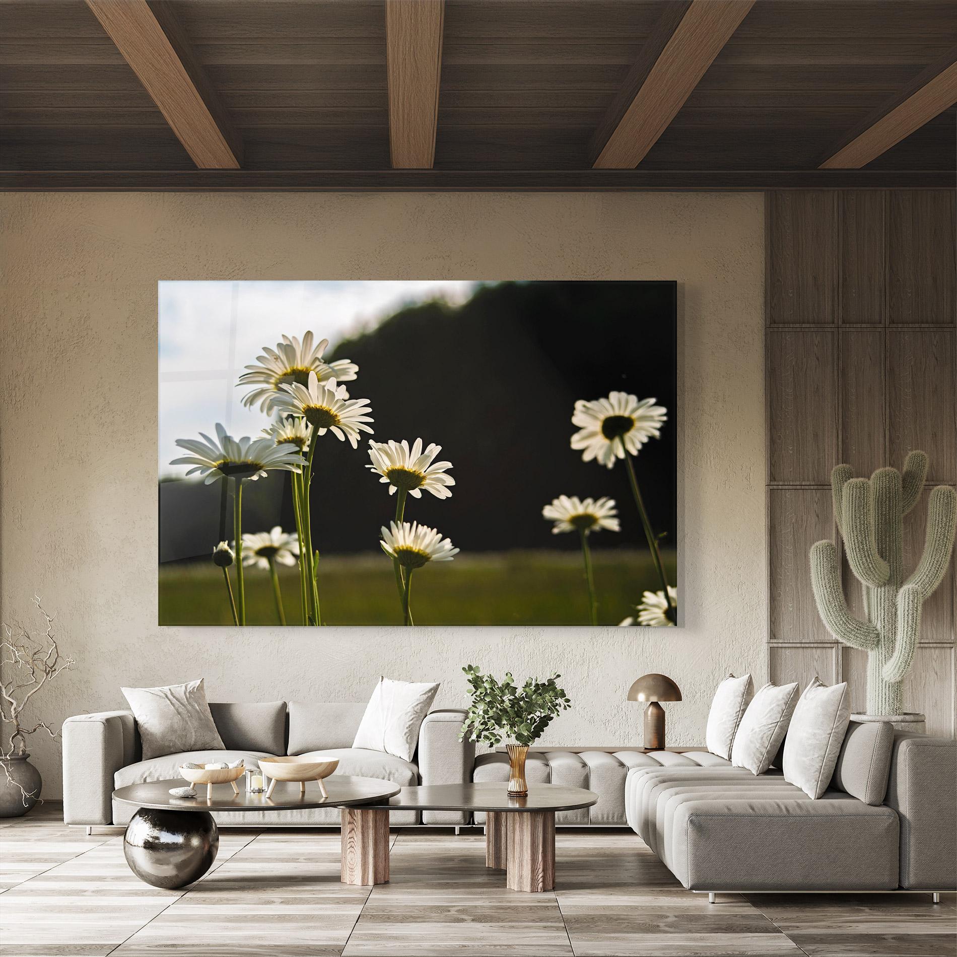 Üvegkép Wild Daisy mockup 8