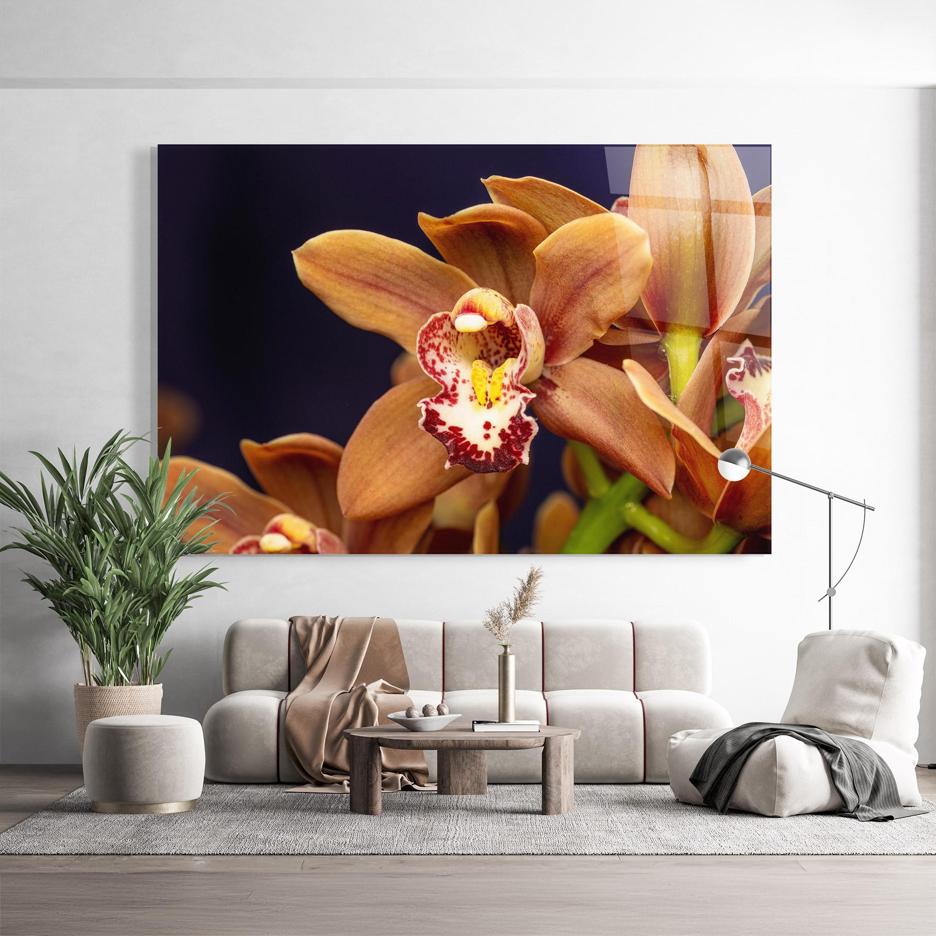 Üvegkép Dirty Orange Orchid mockup 9