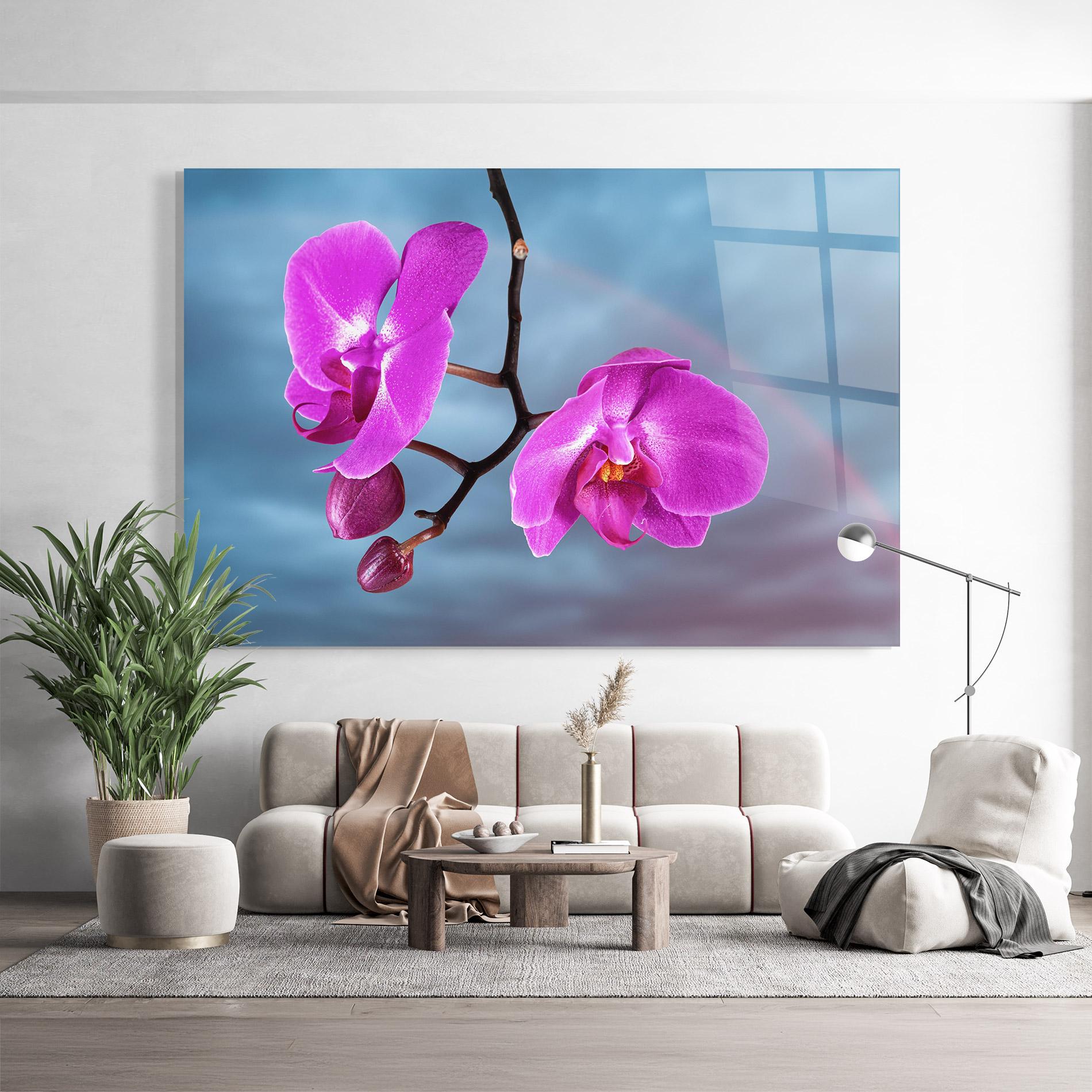 Üvegkép Sky Purple Orchid mockup 9