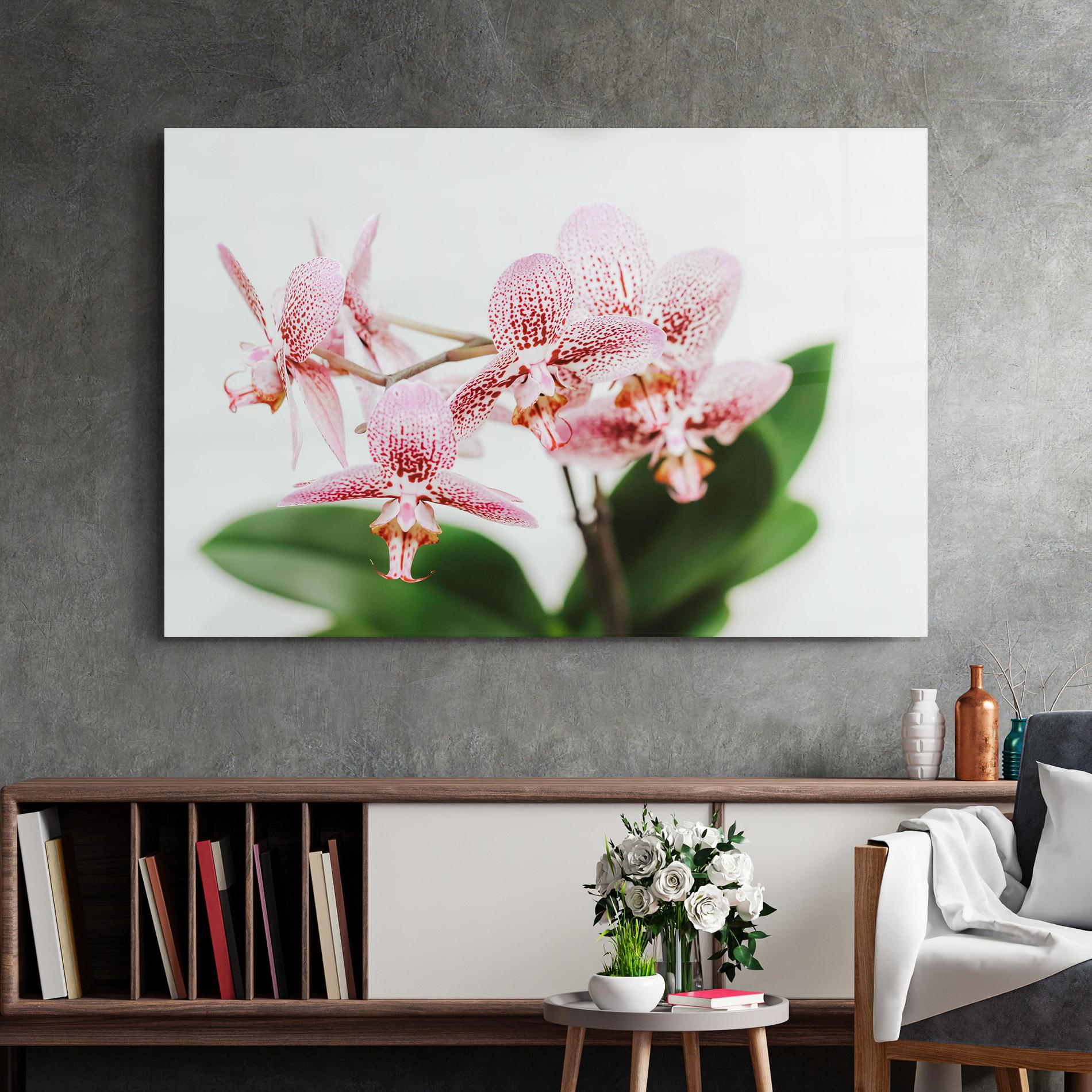 Üvegkép Green Orchids mockup 2