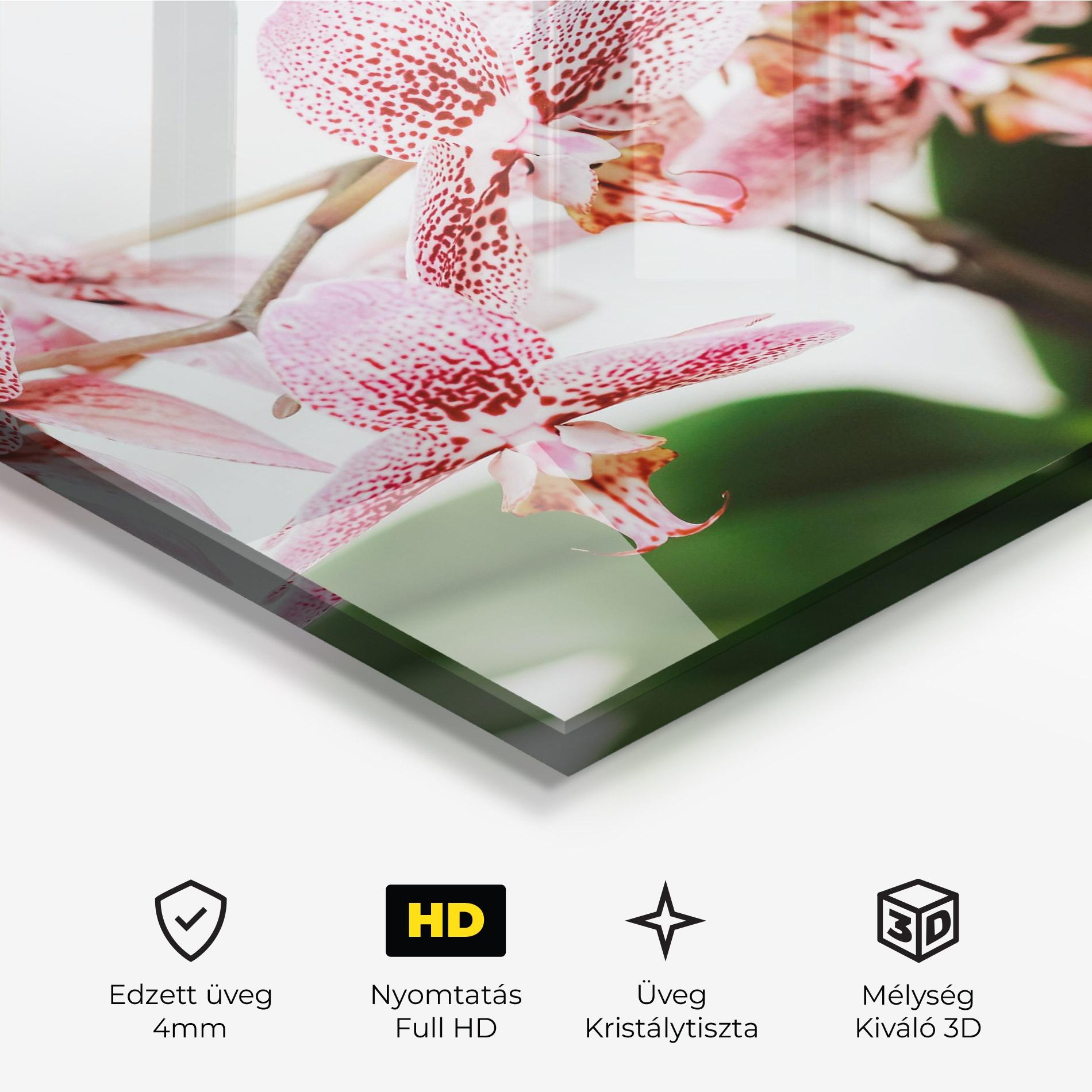 Üvegkép Green Orchids mockup 3