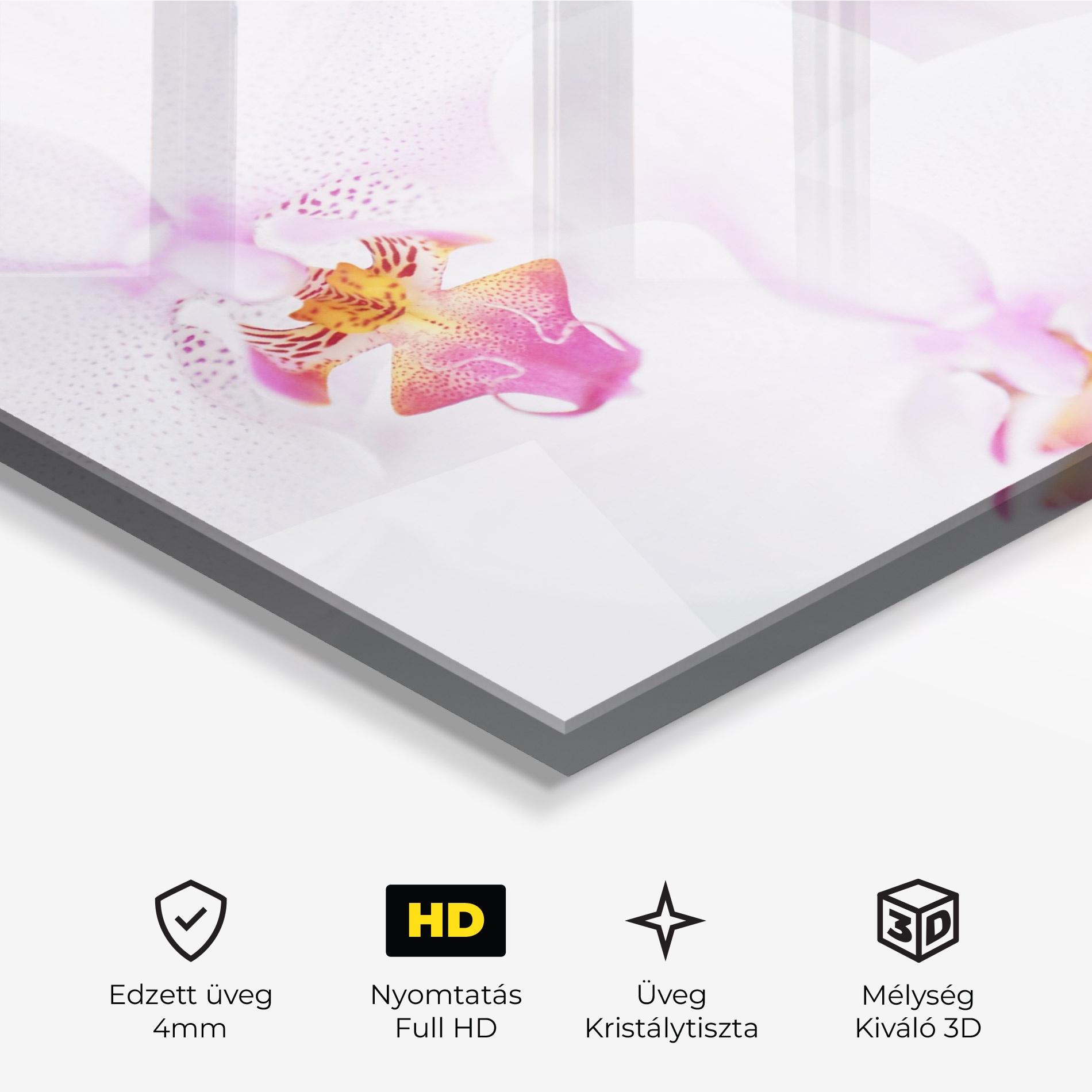 Üvegkép Light Purple Orchid mockup 3