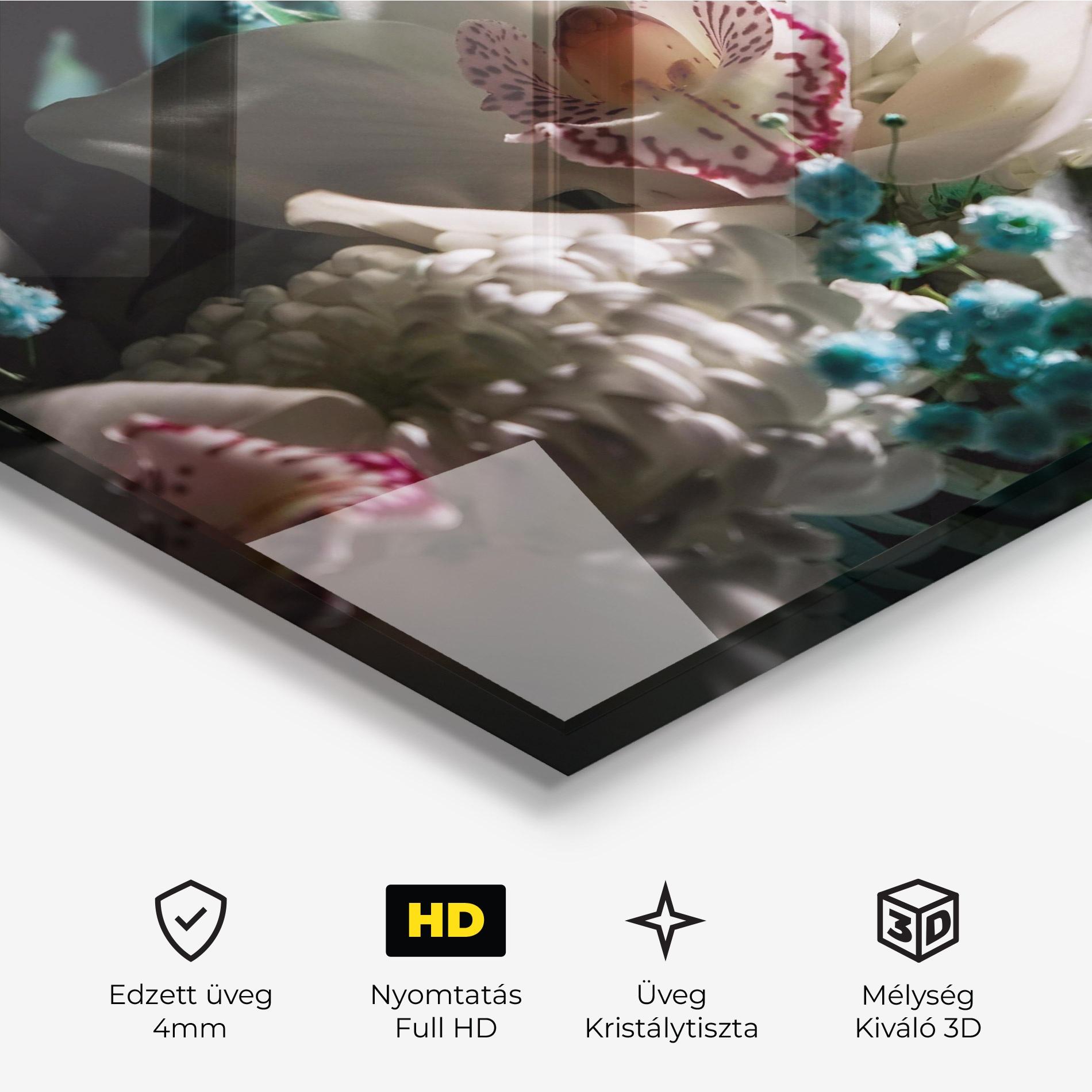 Üvegkép Orchids mockup 3