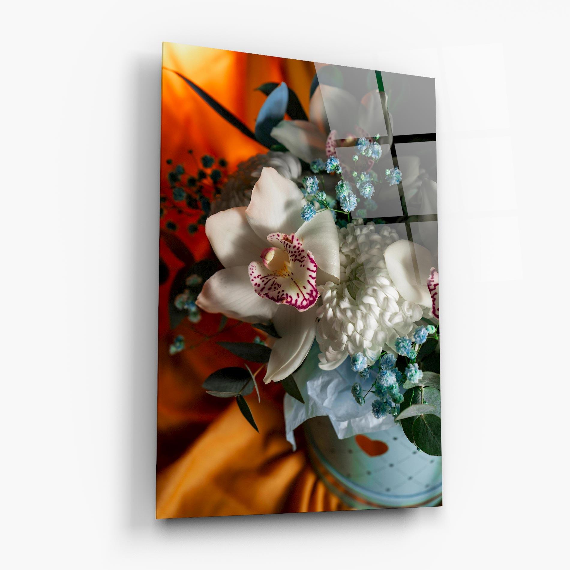 Üvegkép Orchid In Vase mockup 6