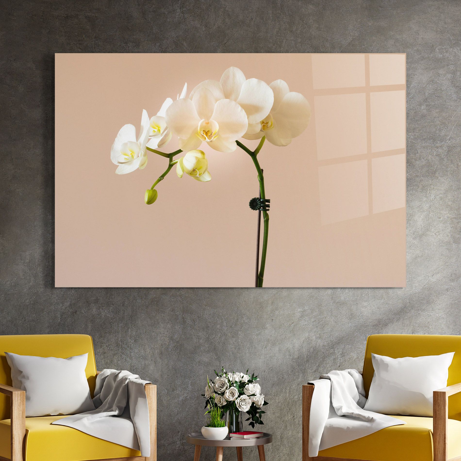 Cream Orchid On Pink mockup 4