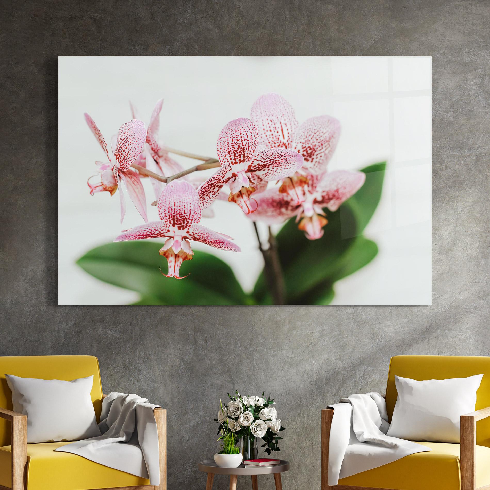 Üvegkép Green Orchids mockup 4