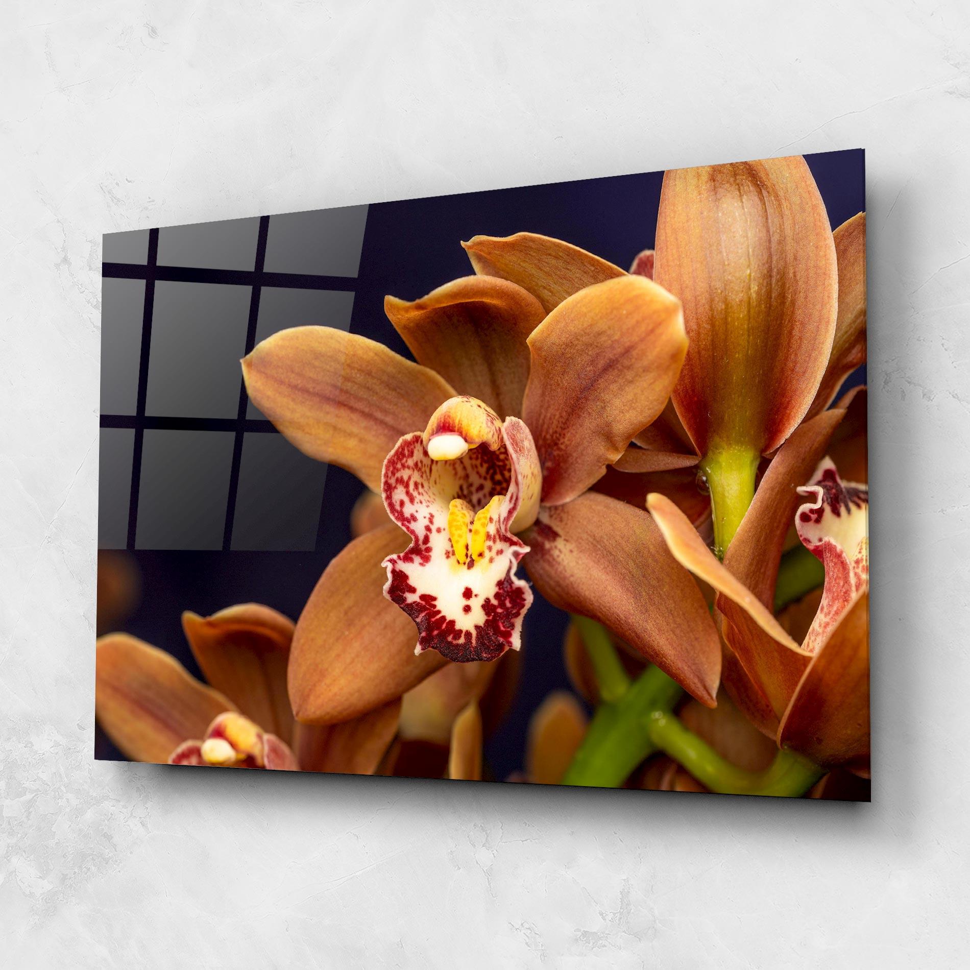 Üvegkép Dirty Orange Orchid mockup 1