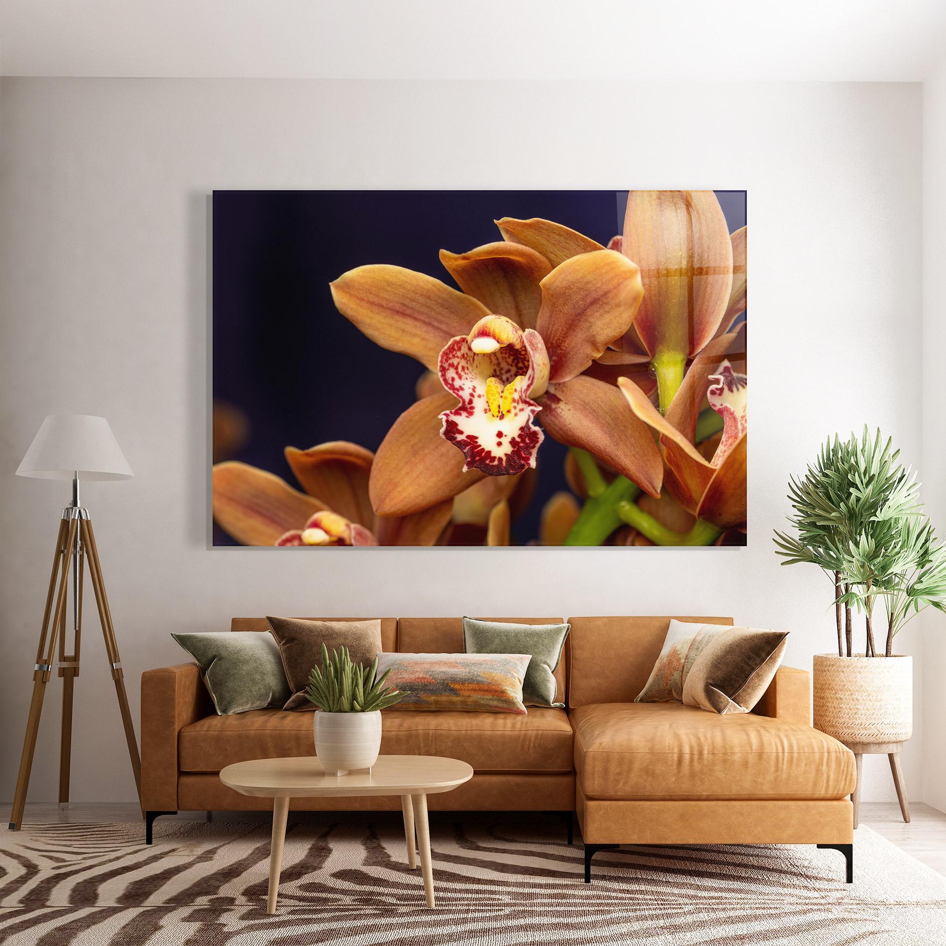 Üvegkép Dirty Orange Orchid mockup 7