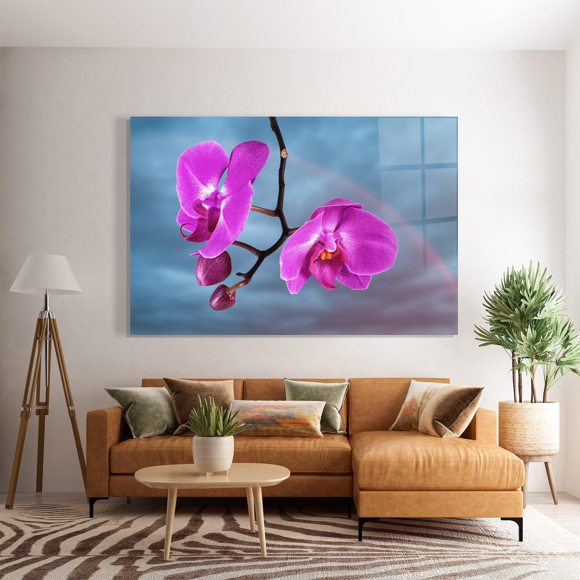 Üvegkép Sky Purple Orchid mockup 7