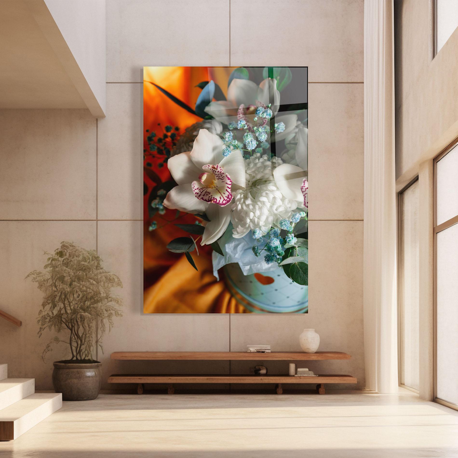 Üvegkép Orchid In Vase mockup 8