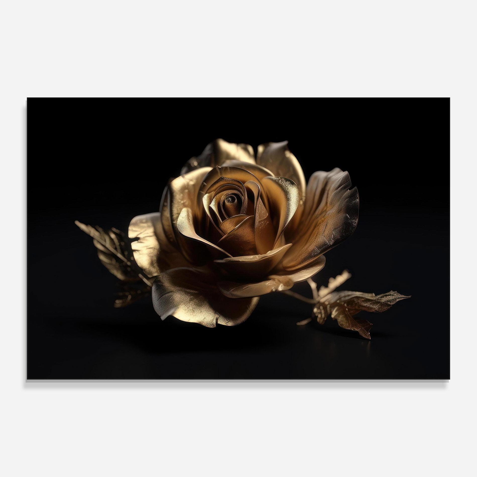 Üvegkép Gold Rose mockup 0