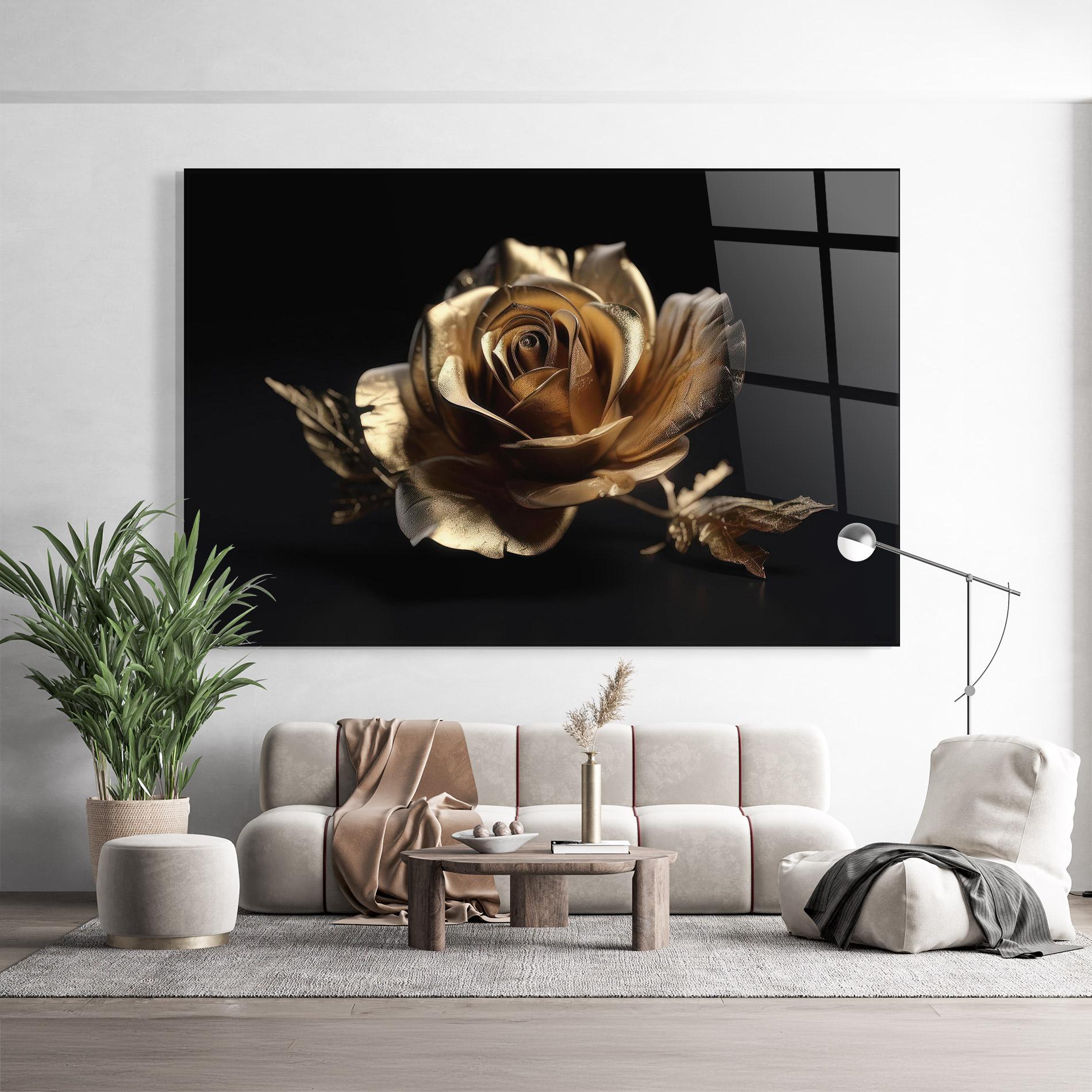 Üvegkép Gold Rose mockup 9