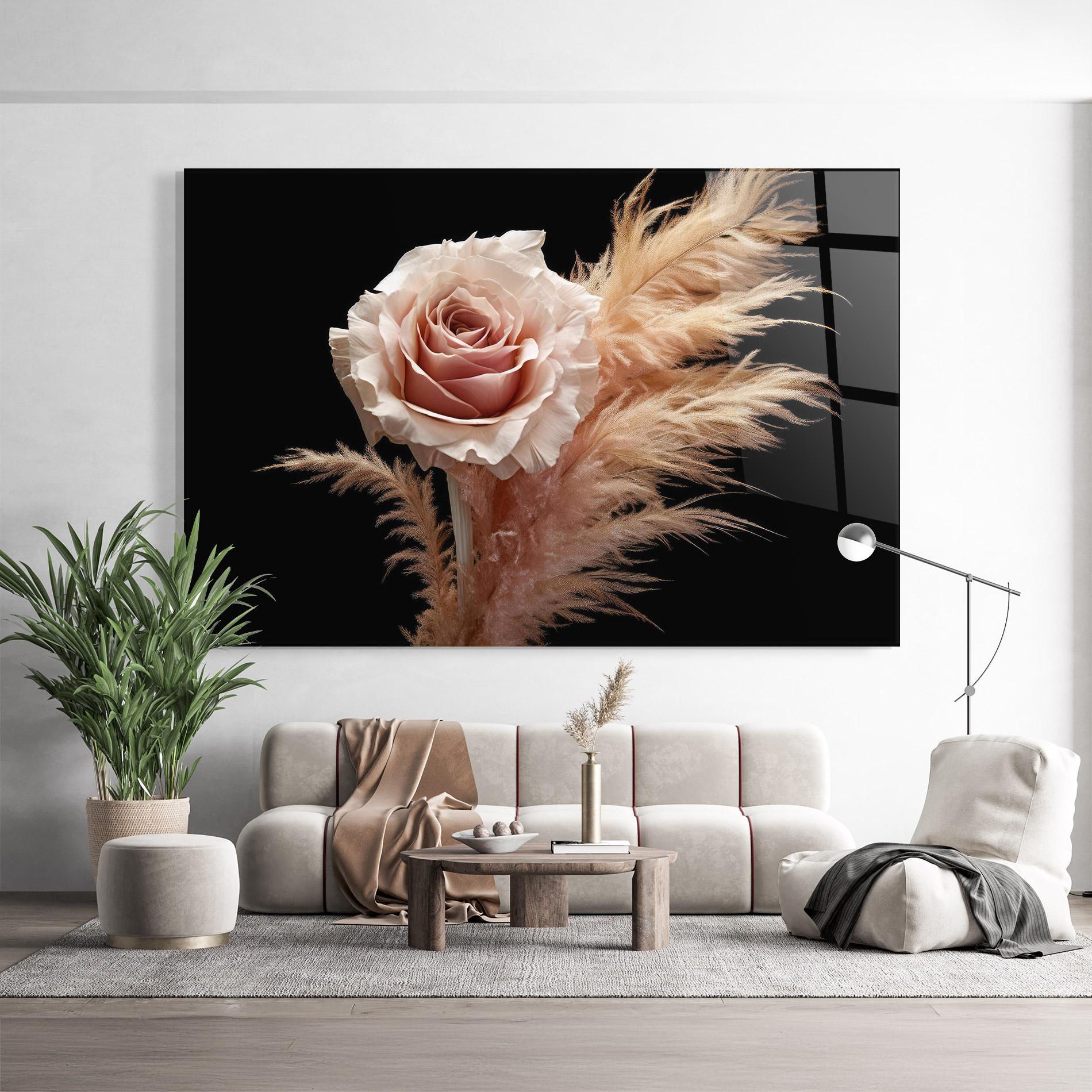 Üvegkép Light Pink Rose mockup 9