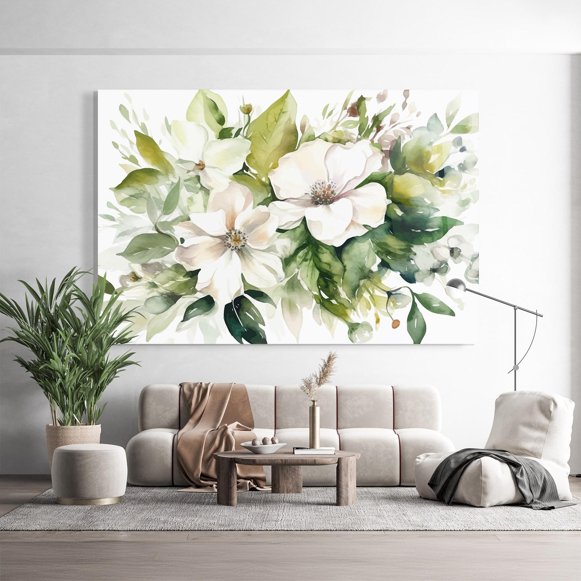 Üvegkép Opened Rose mockup 9