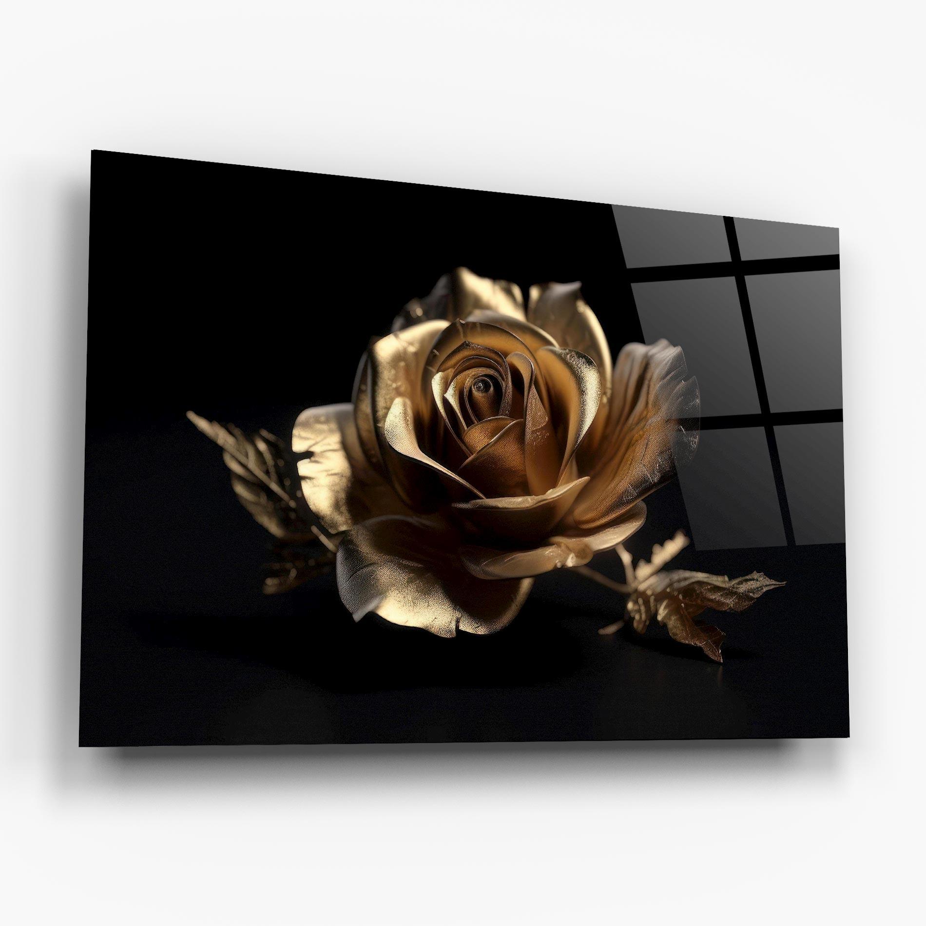 Üvegkép Gold Rose mockup 6