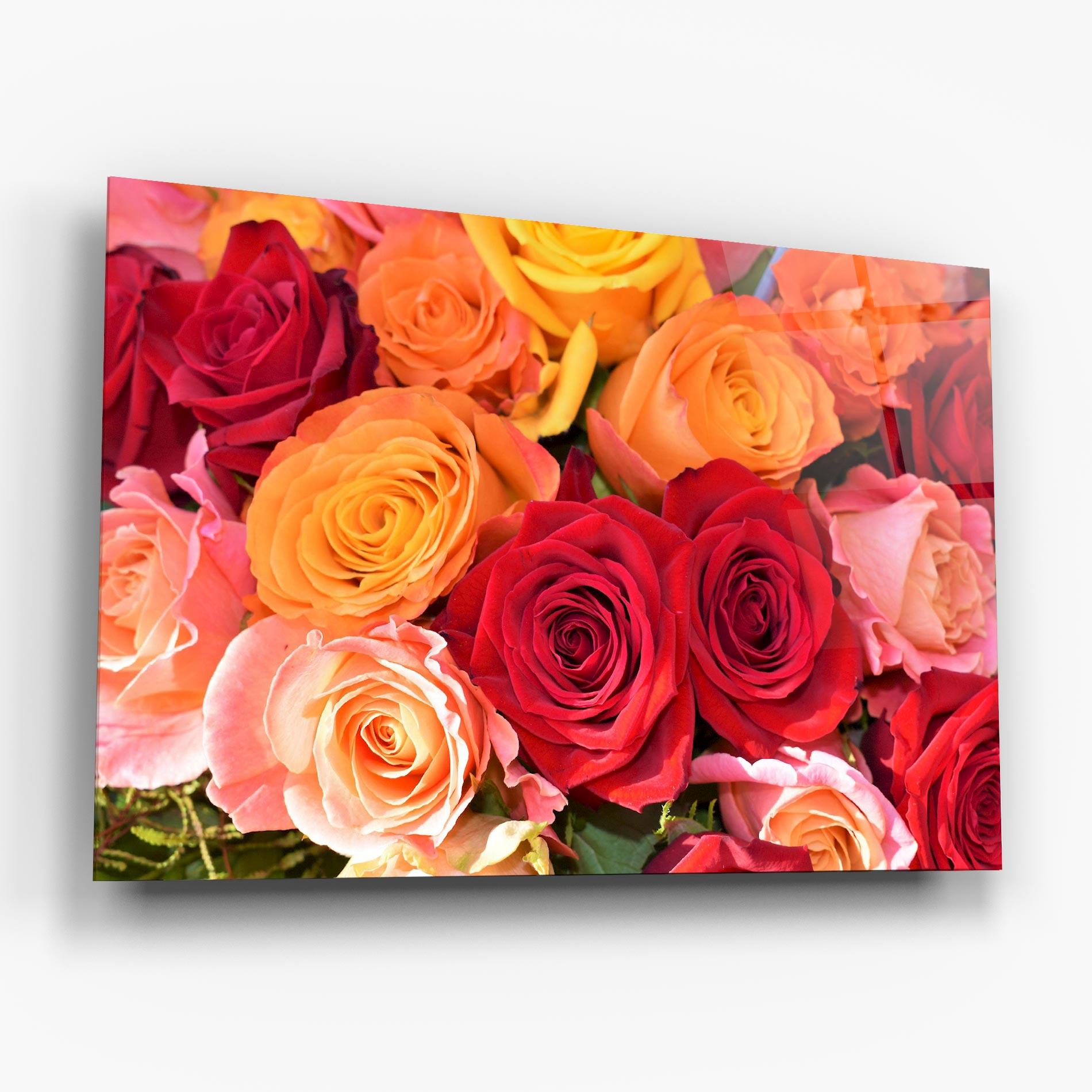 Üvegkép Mixed Roses mockup 6