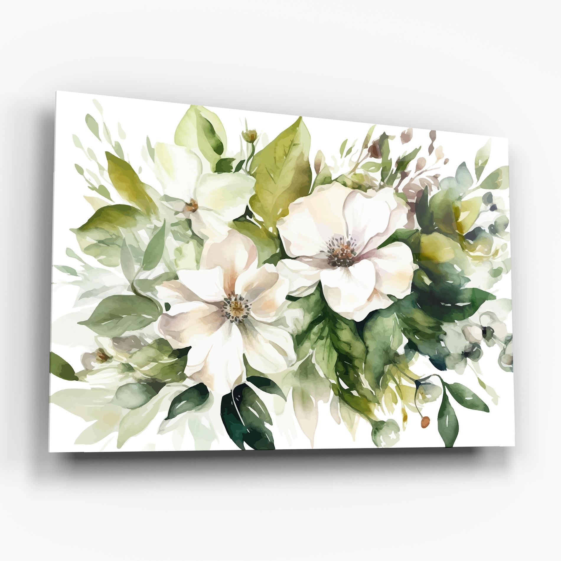 Üvegkép Opened Rose mockup 6