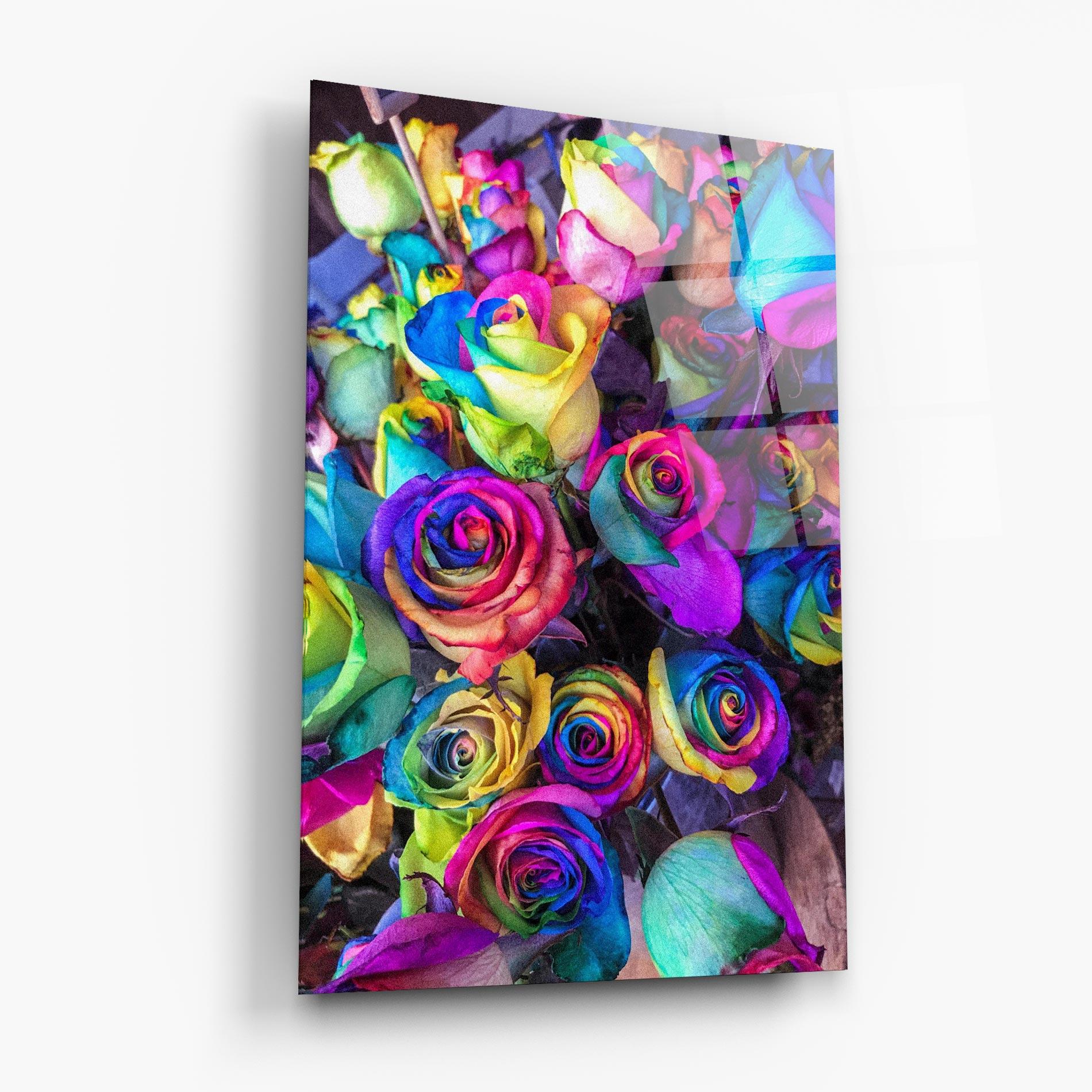 Üvegkép Collorfull Flowers mockup 6