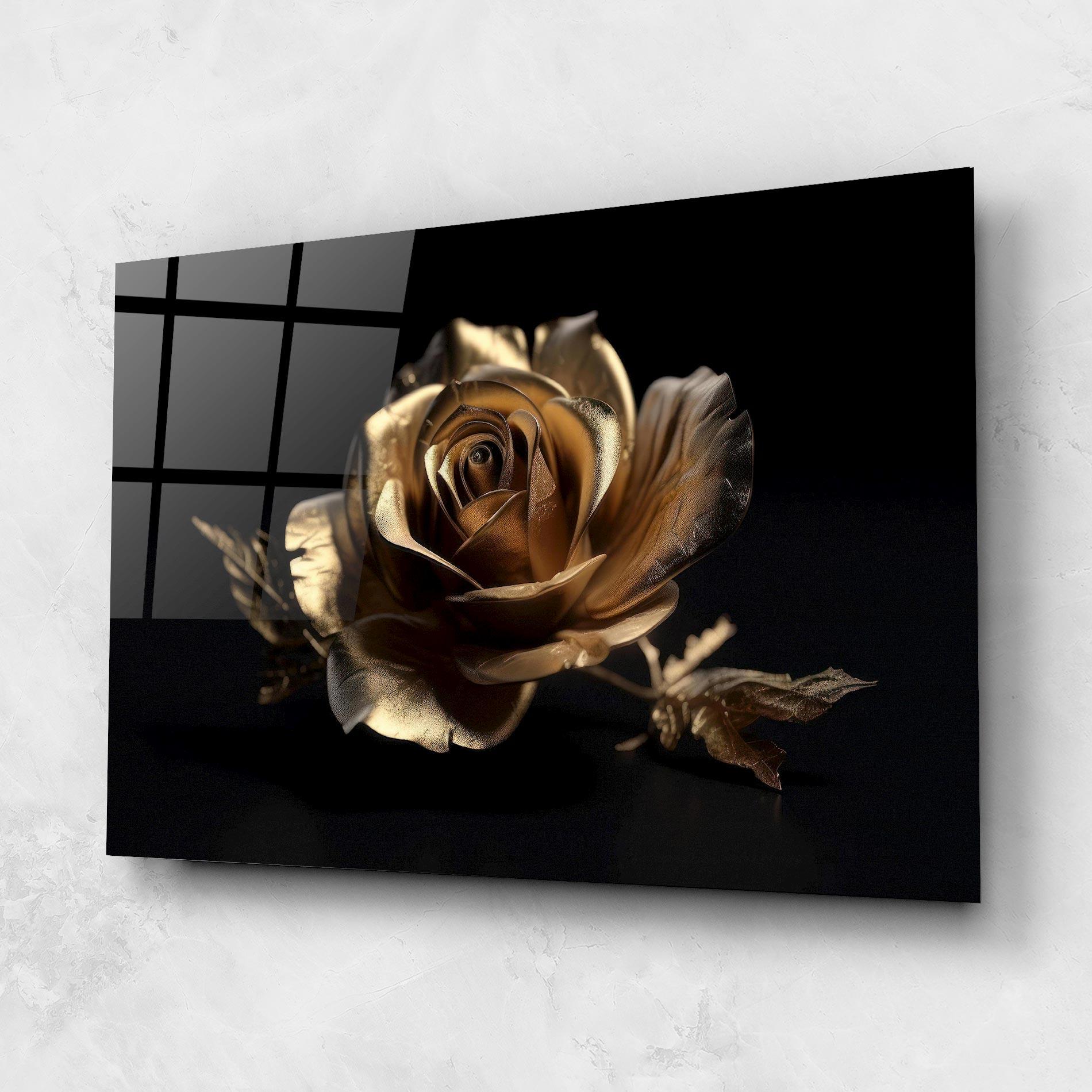 Üvegkép Gold Rose mockup 1
