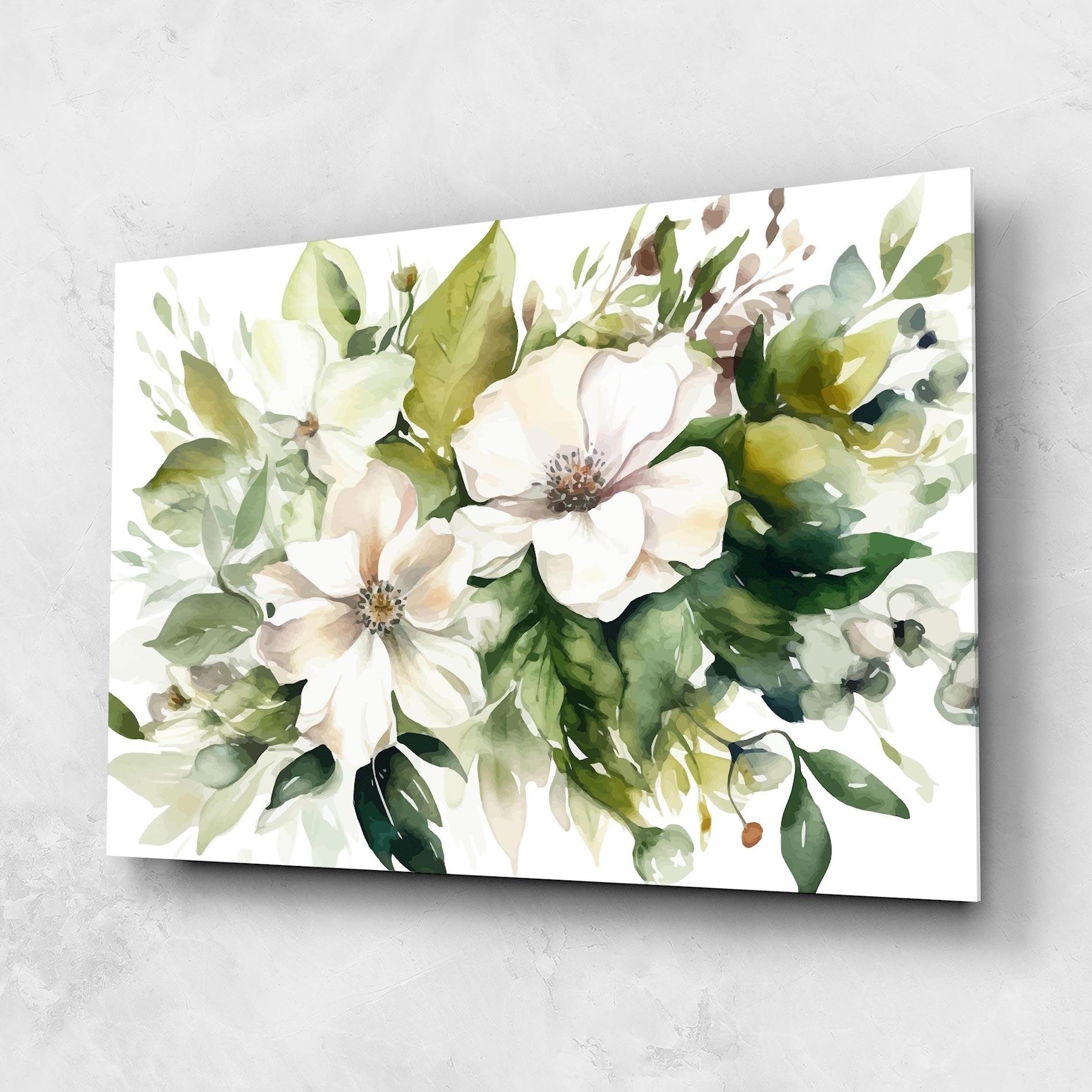 Üvegkép Opened Rose mockup 1