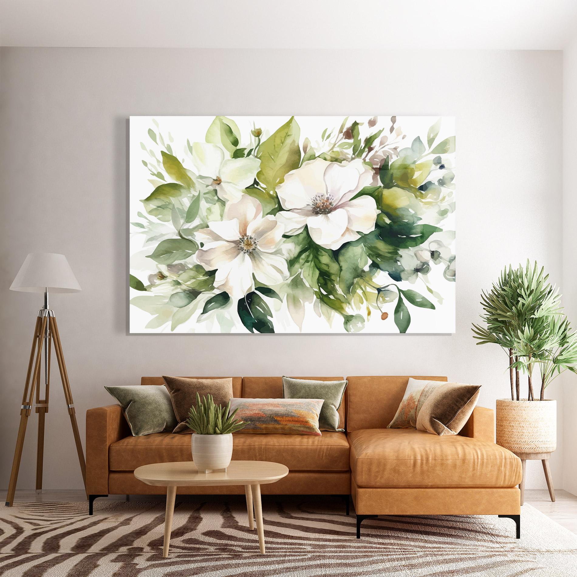 Üvegkép Opened Rose mockup 7