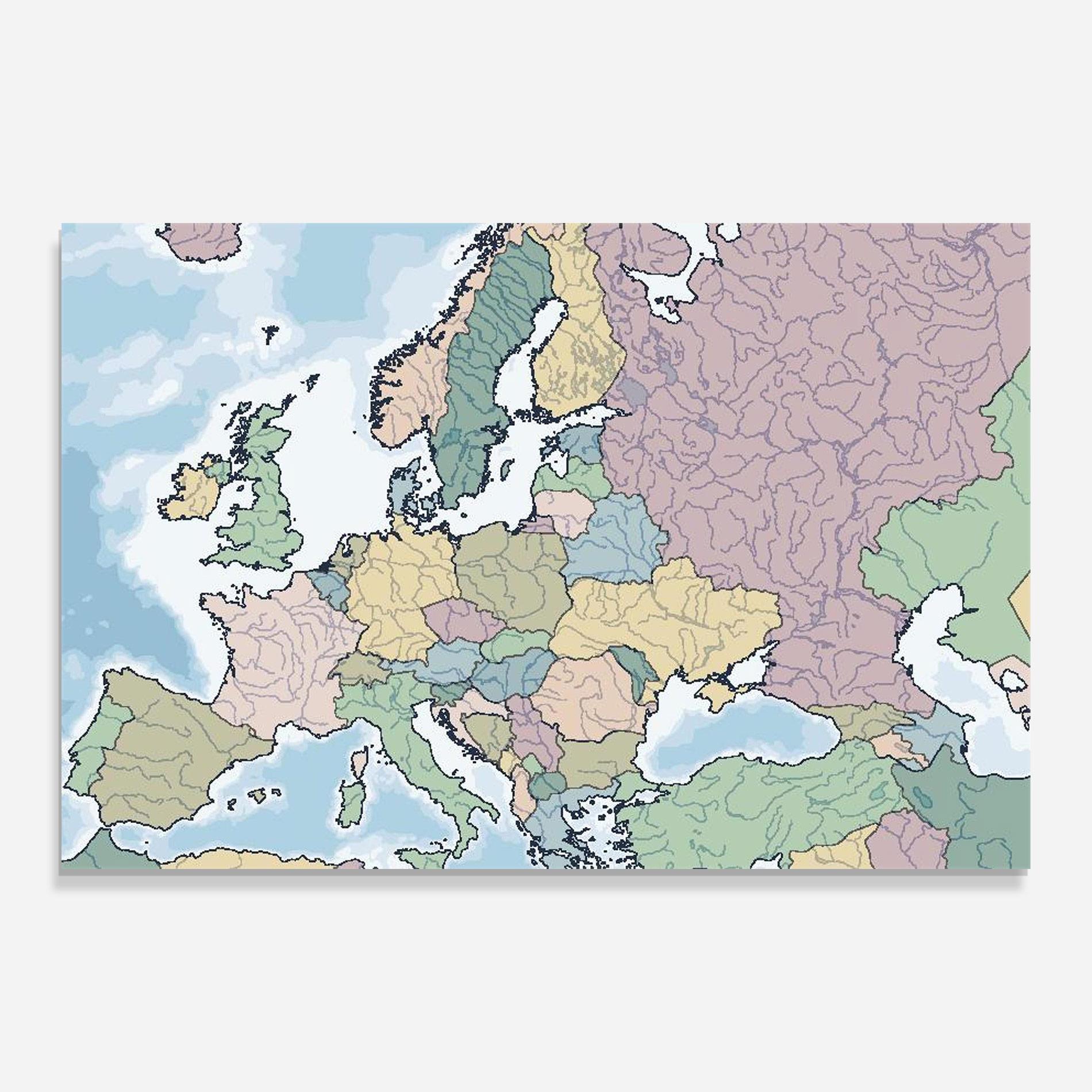 Üvegkép Europe mockup 0