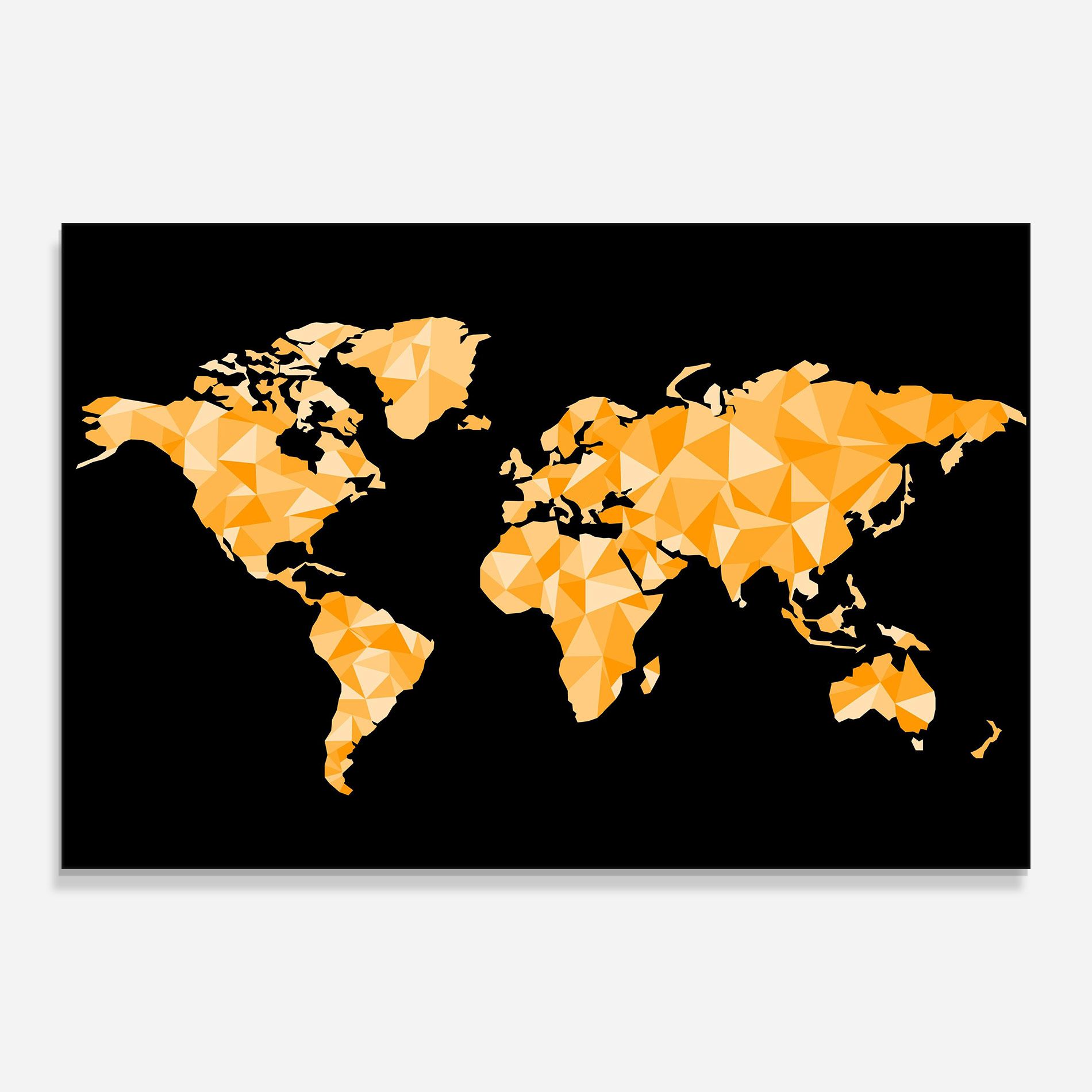 Orange World Map mockup 0
