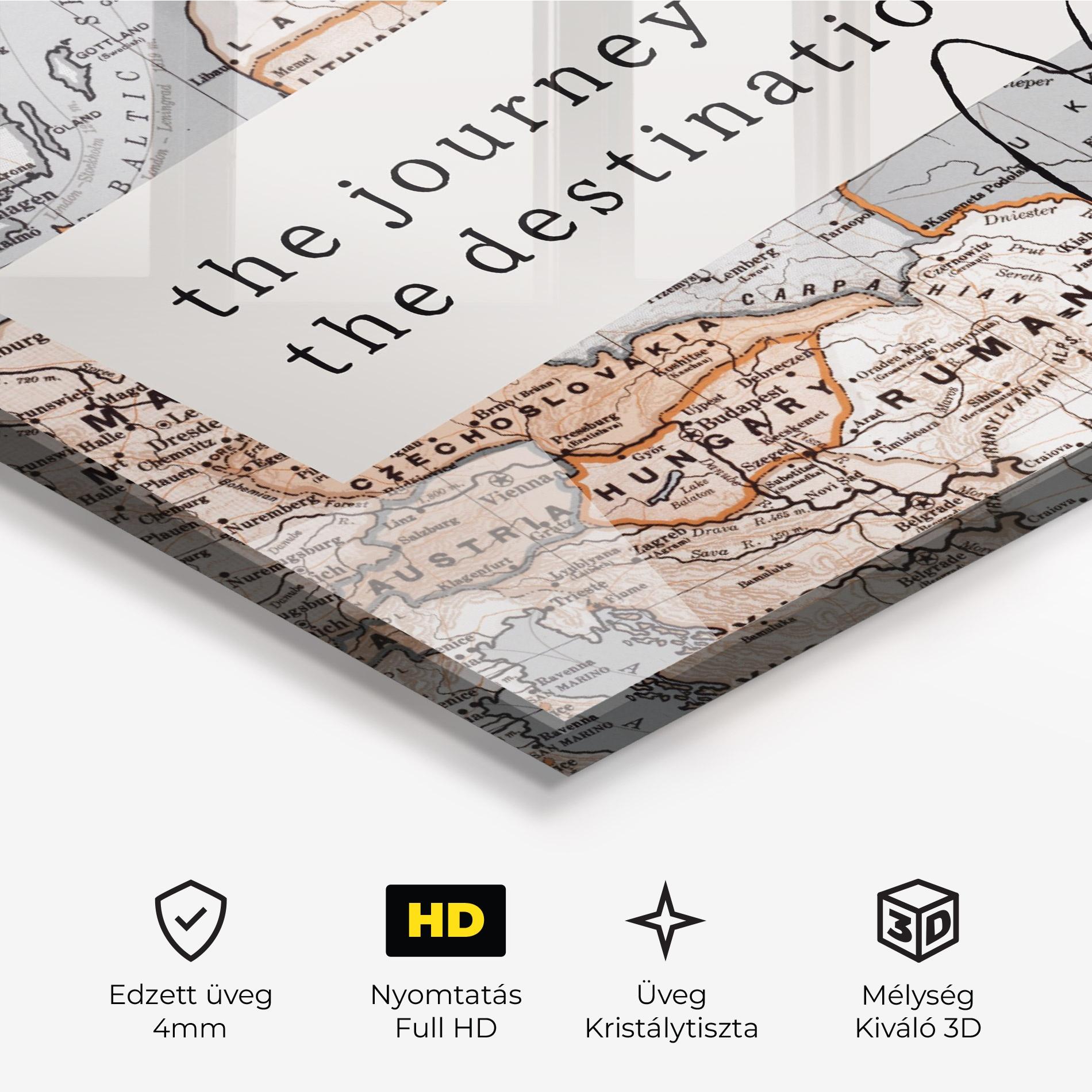 Üvegkép Destination Journey mockup 3