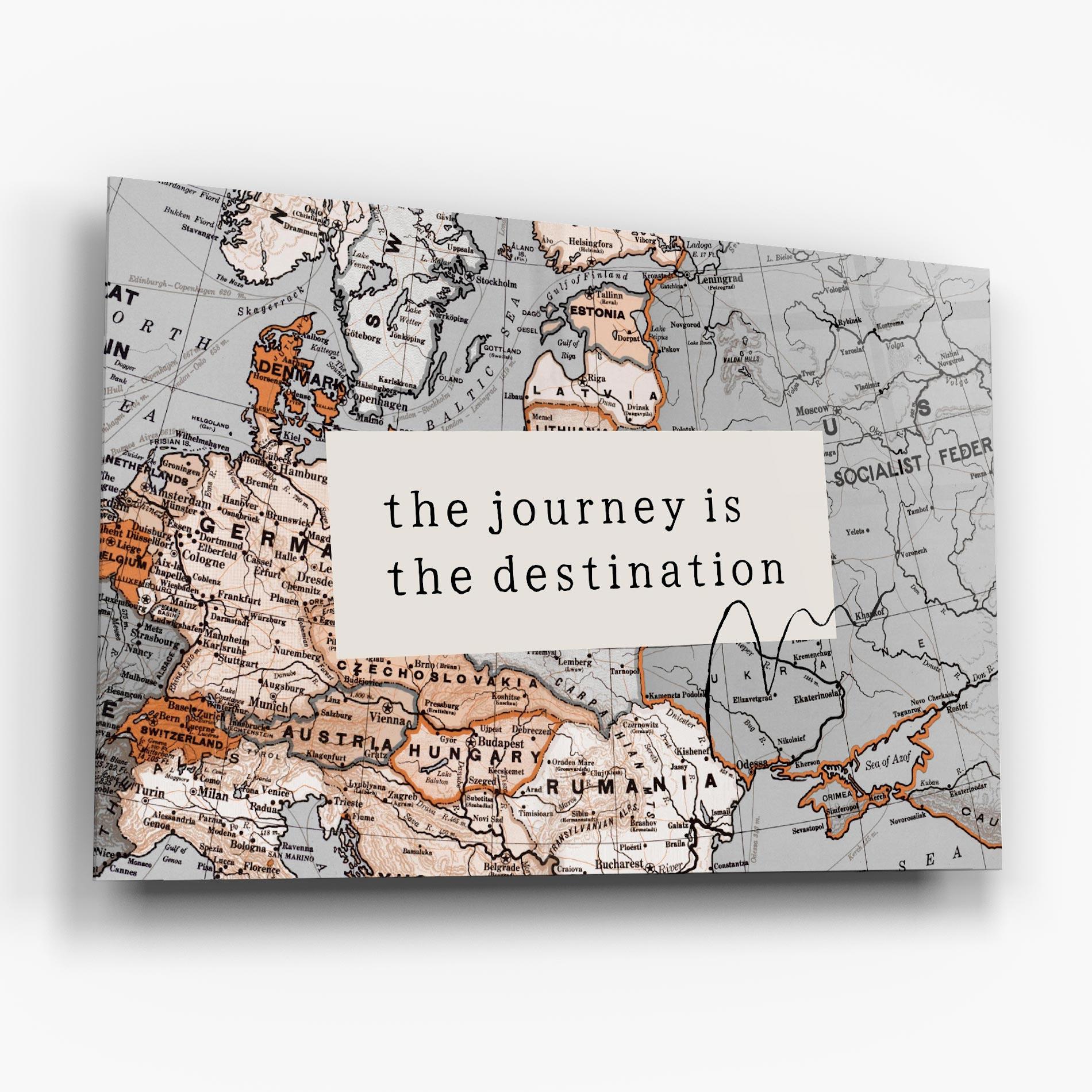 Üvegkép Destination Journey mockup 6