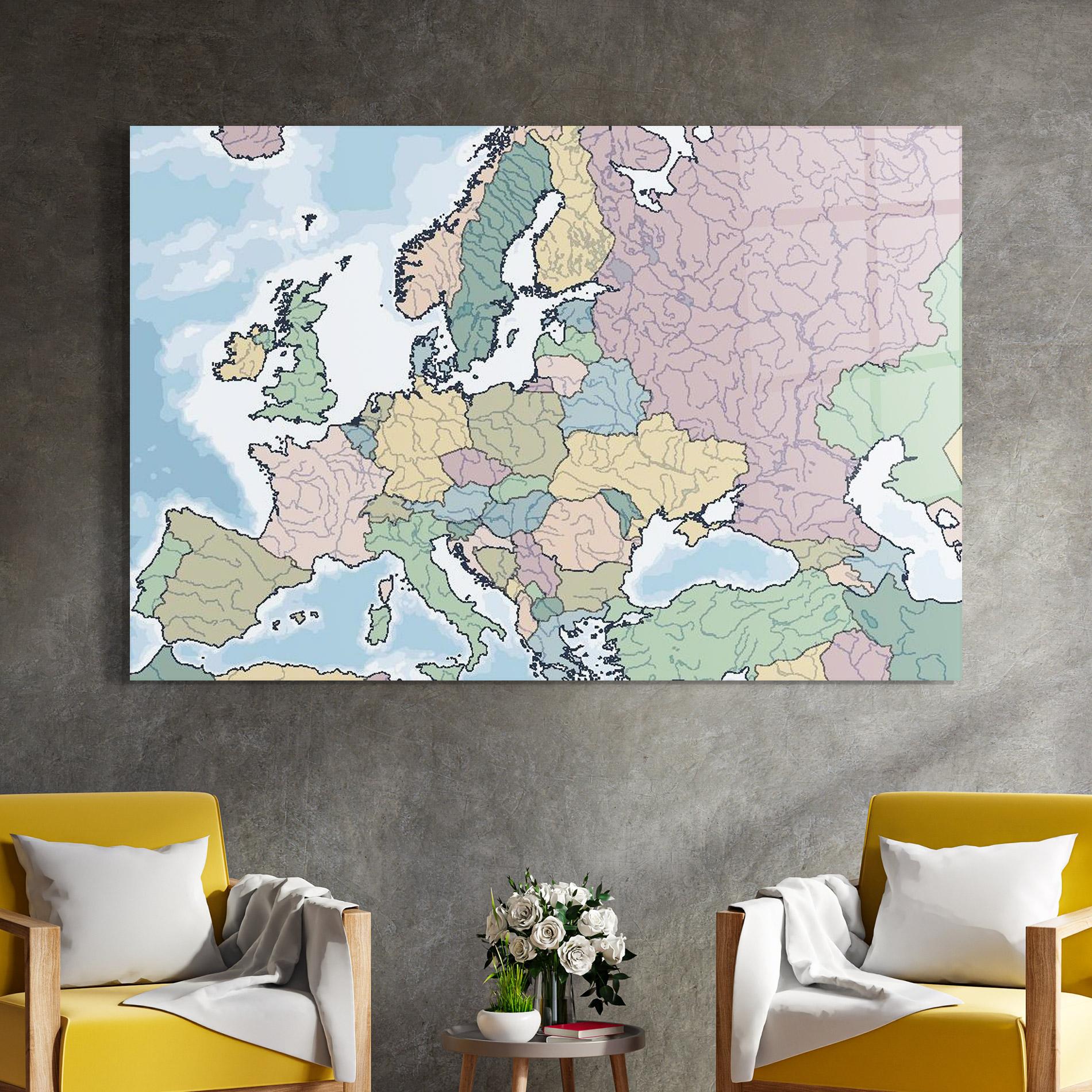 Üvegkép Europe mockup 4
