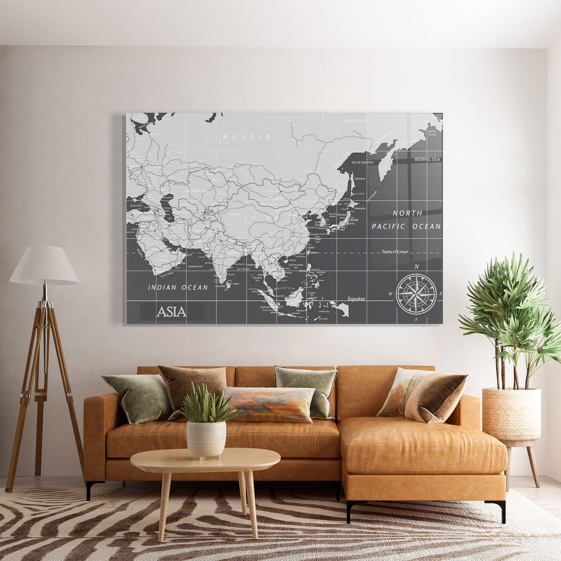Asia Minimal Map mockup 7