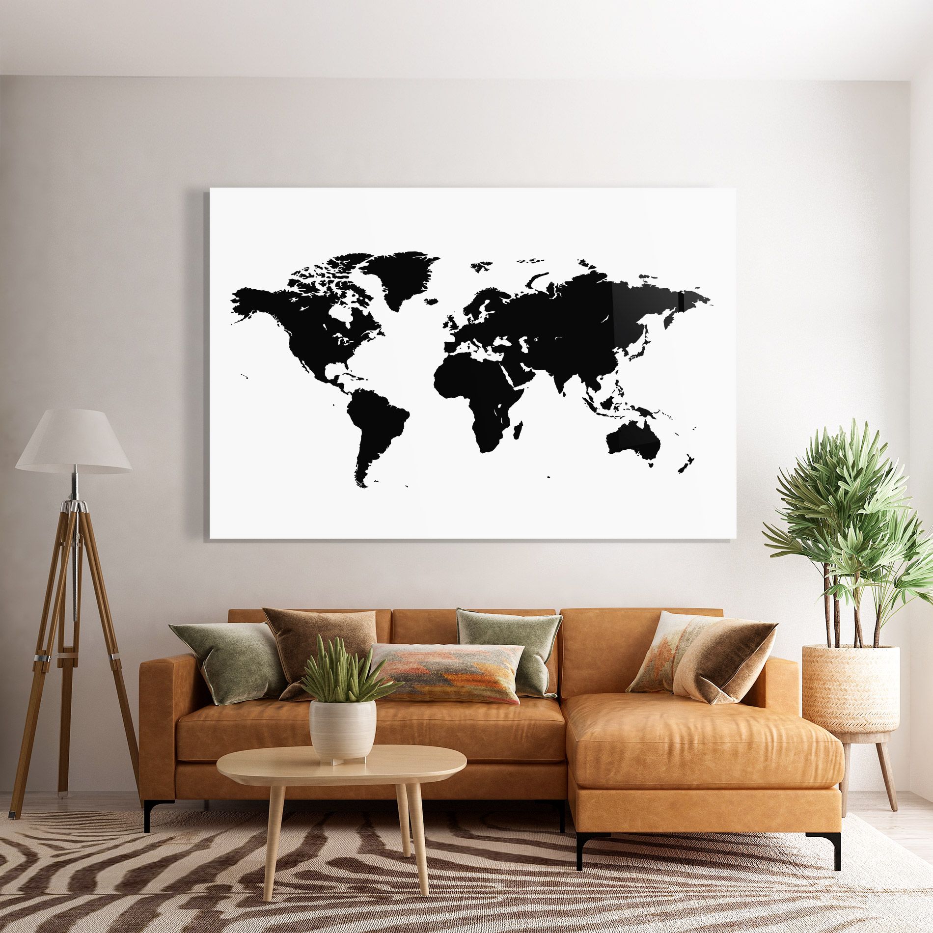 Black World Map mockup 7