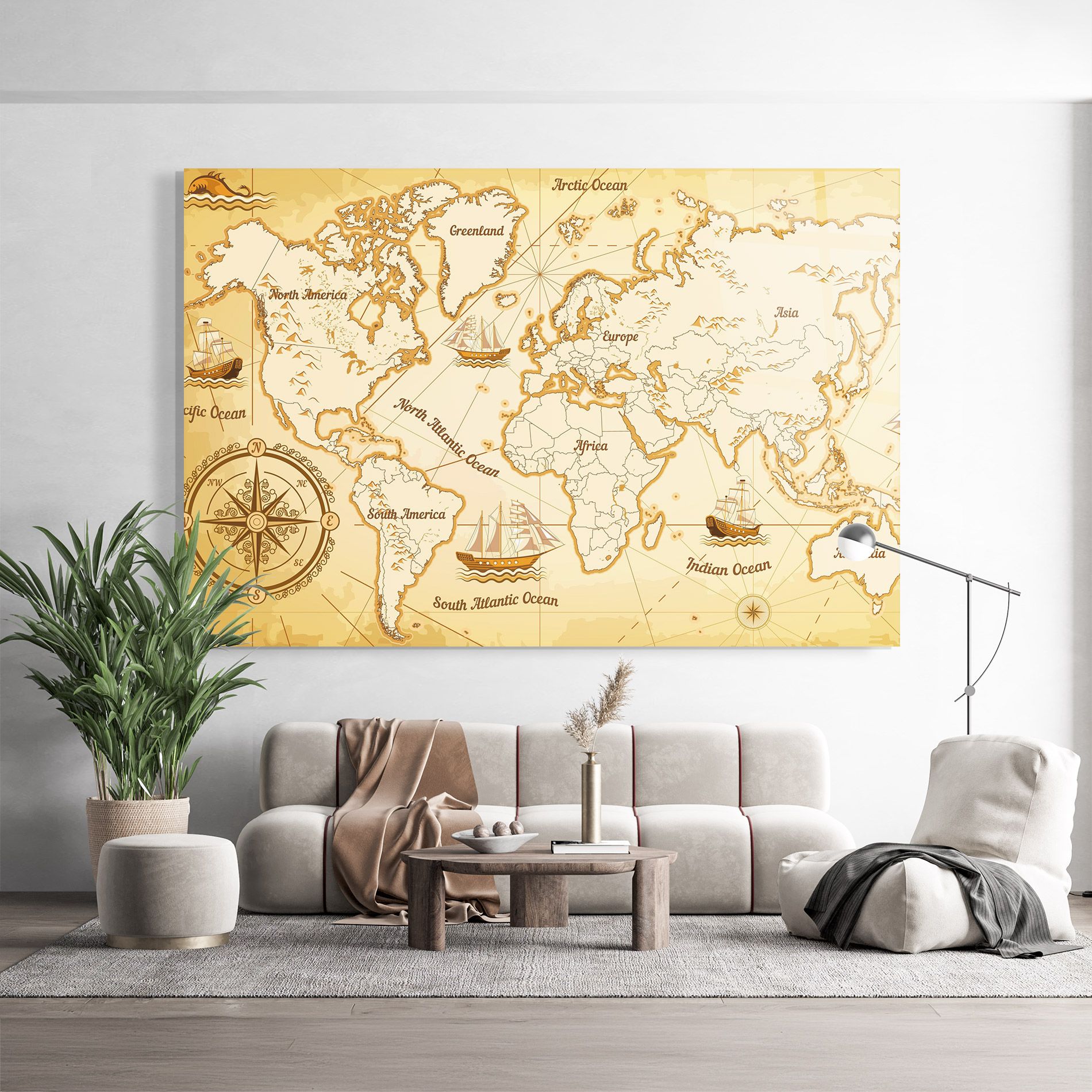 Gold Old Map mockup 9