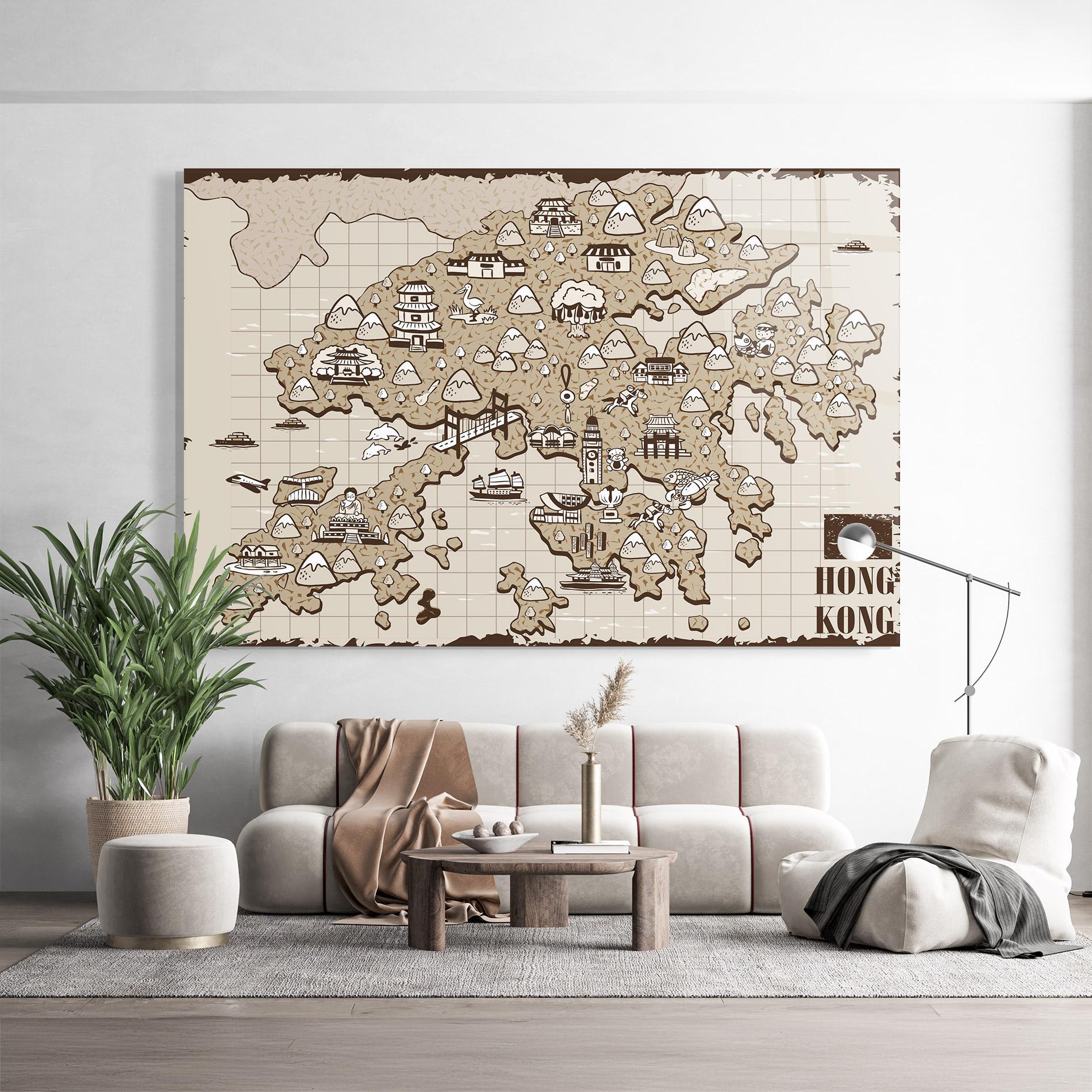 Üvegkép Hong Kong mockup 9