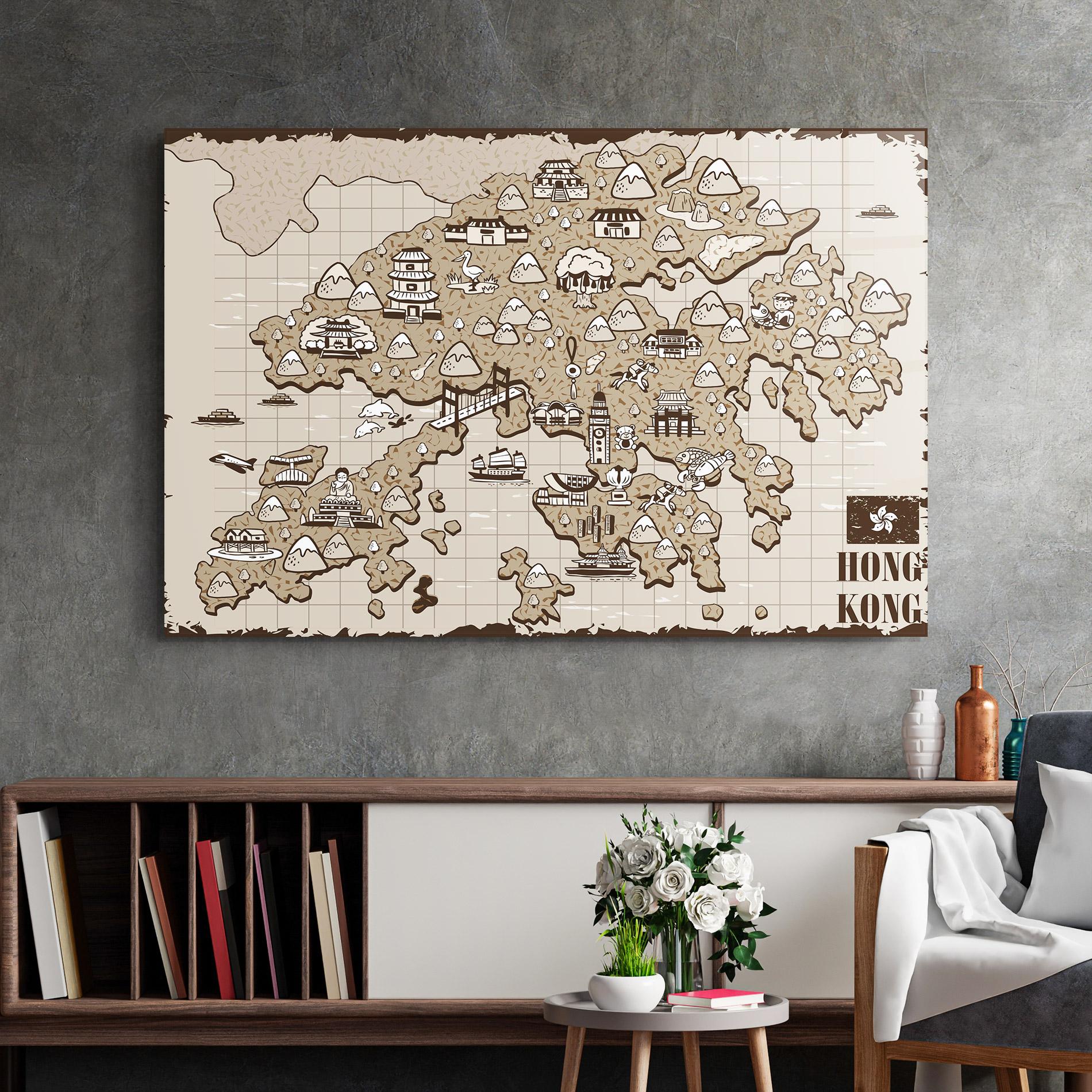 Üvegkép Hong Kong mockup 2