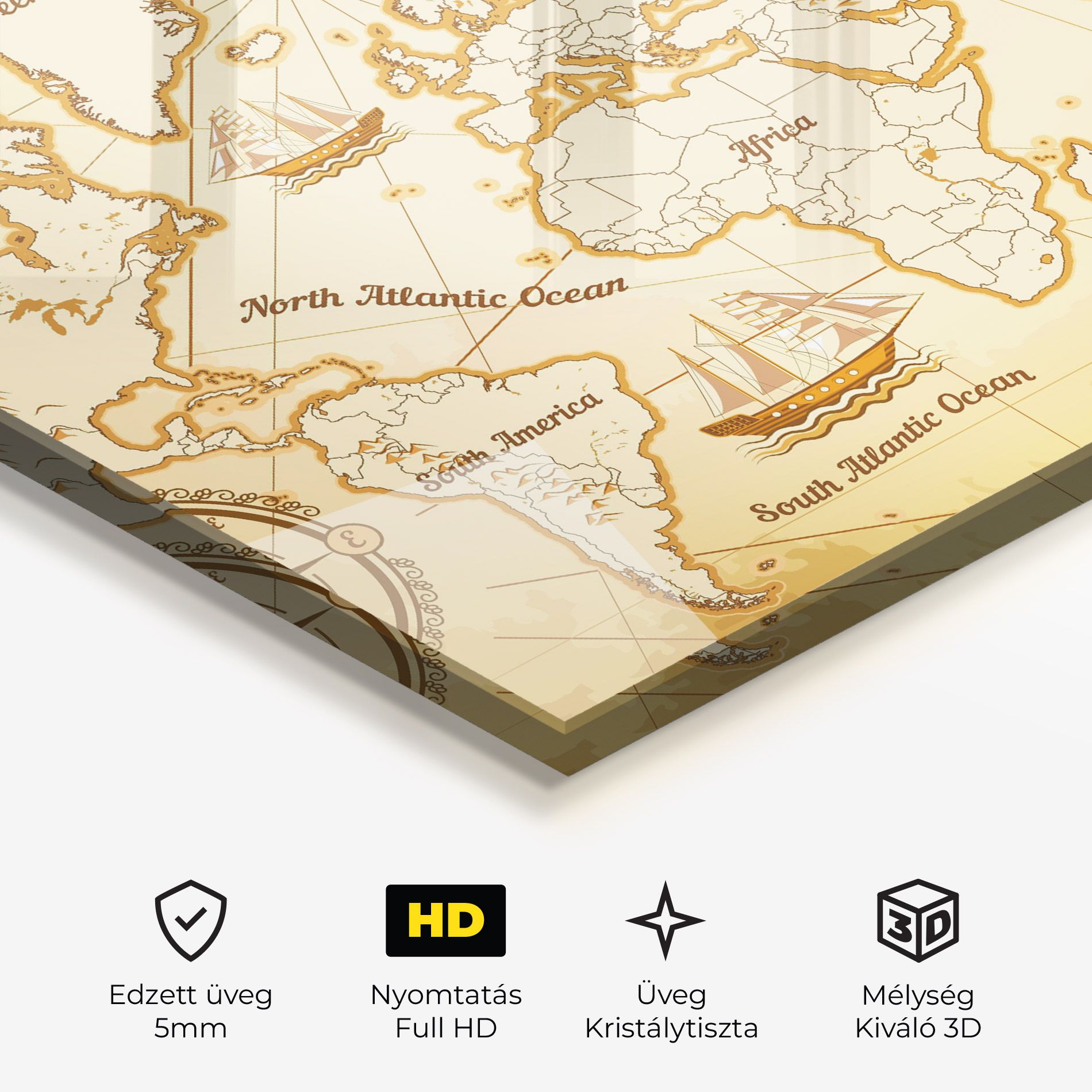 Gold Old Map mockup 3