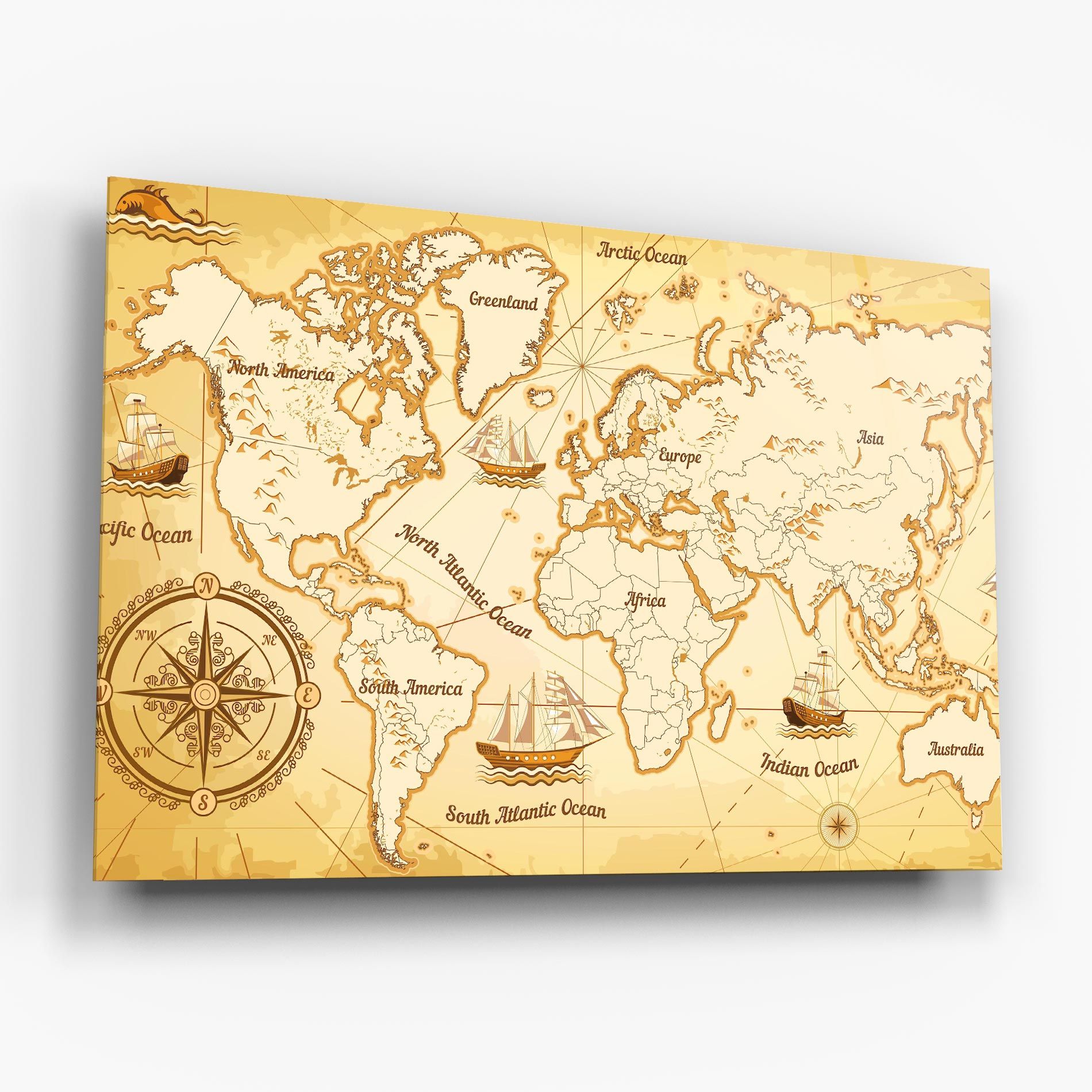 Gold Old Map mockup 6