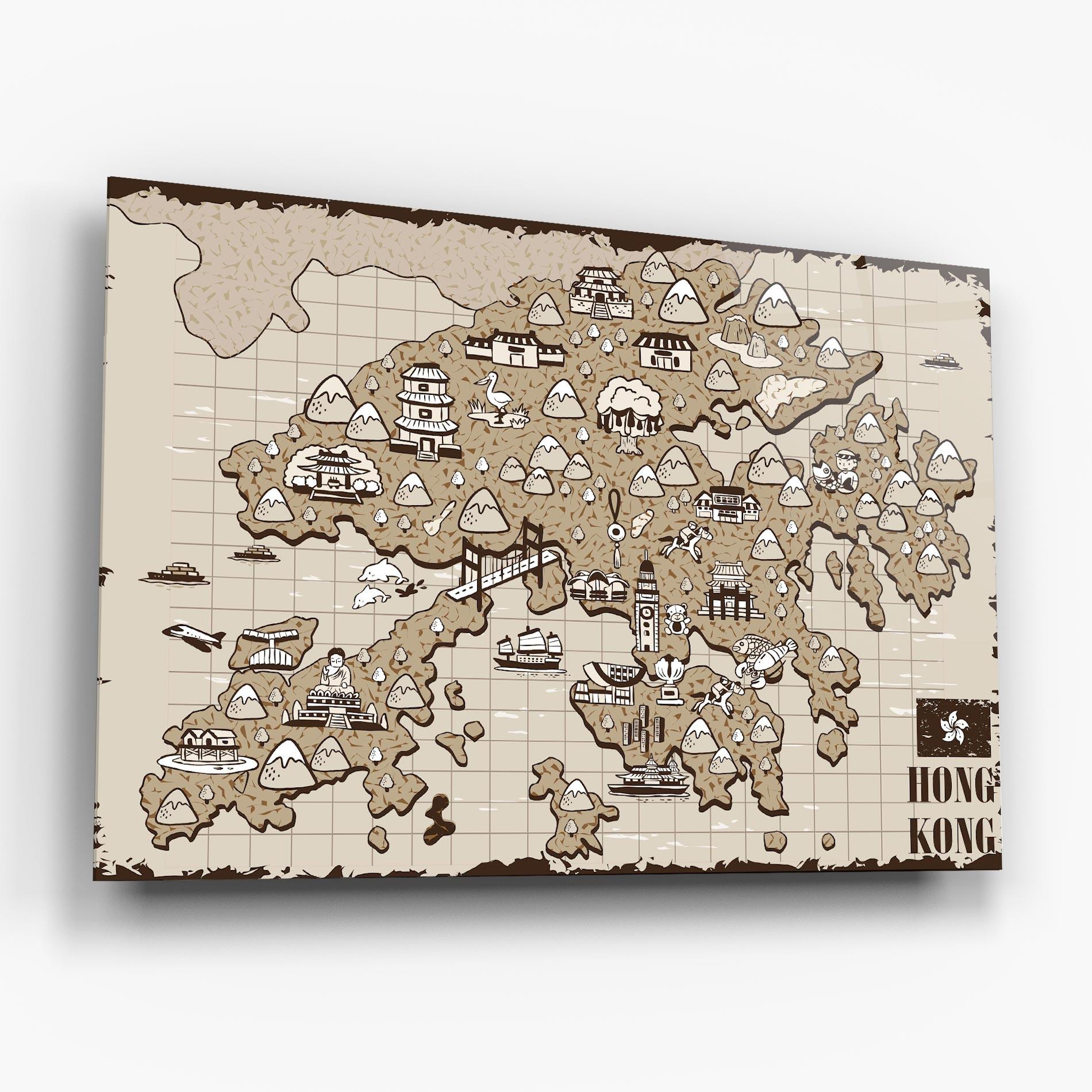 Üvegkép Hong Kong mockup 6